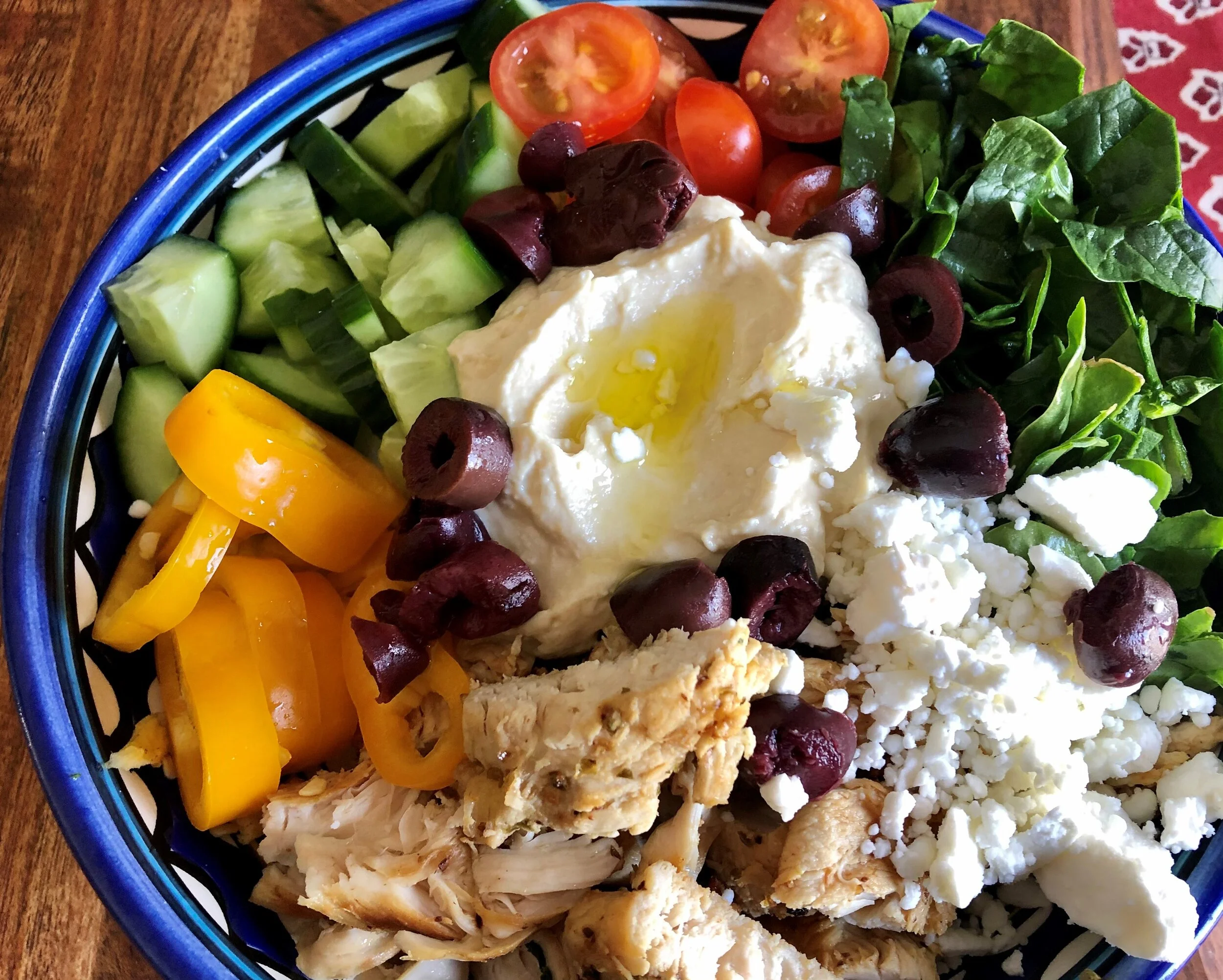 Mediterranean Chicken and Rice Bowl