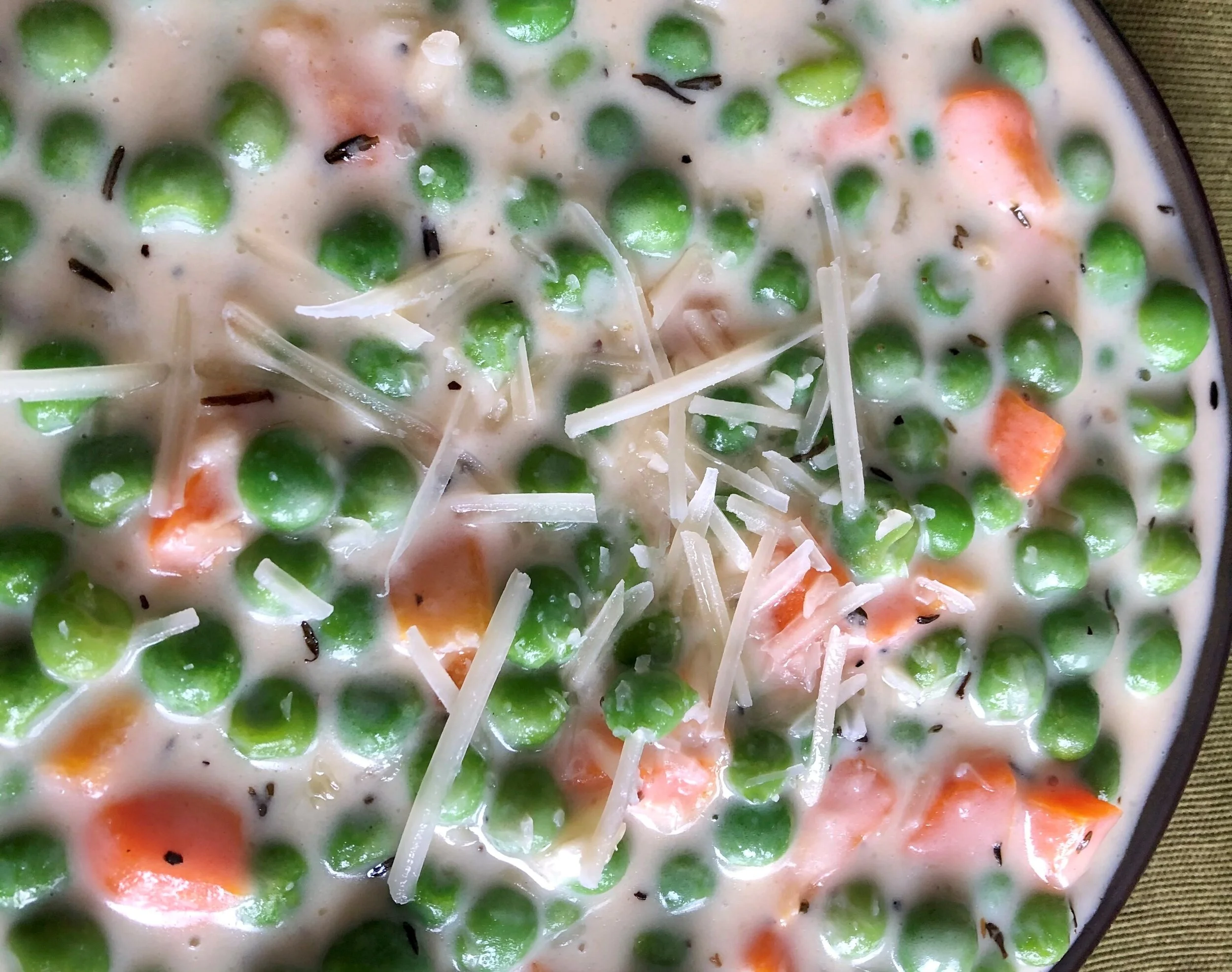 Creamy Parmesan Peas