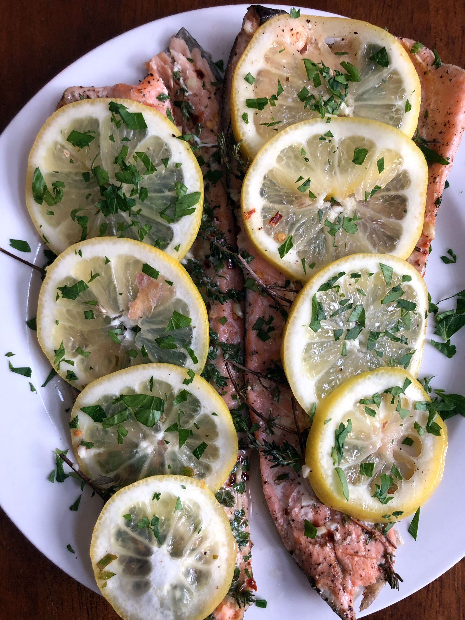 Tin Foil Lemon &amp; Herb Trout