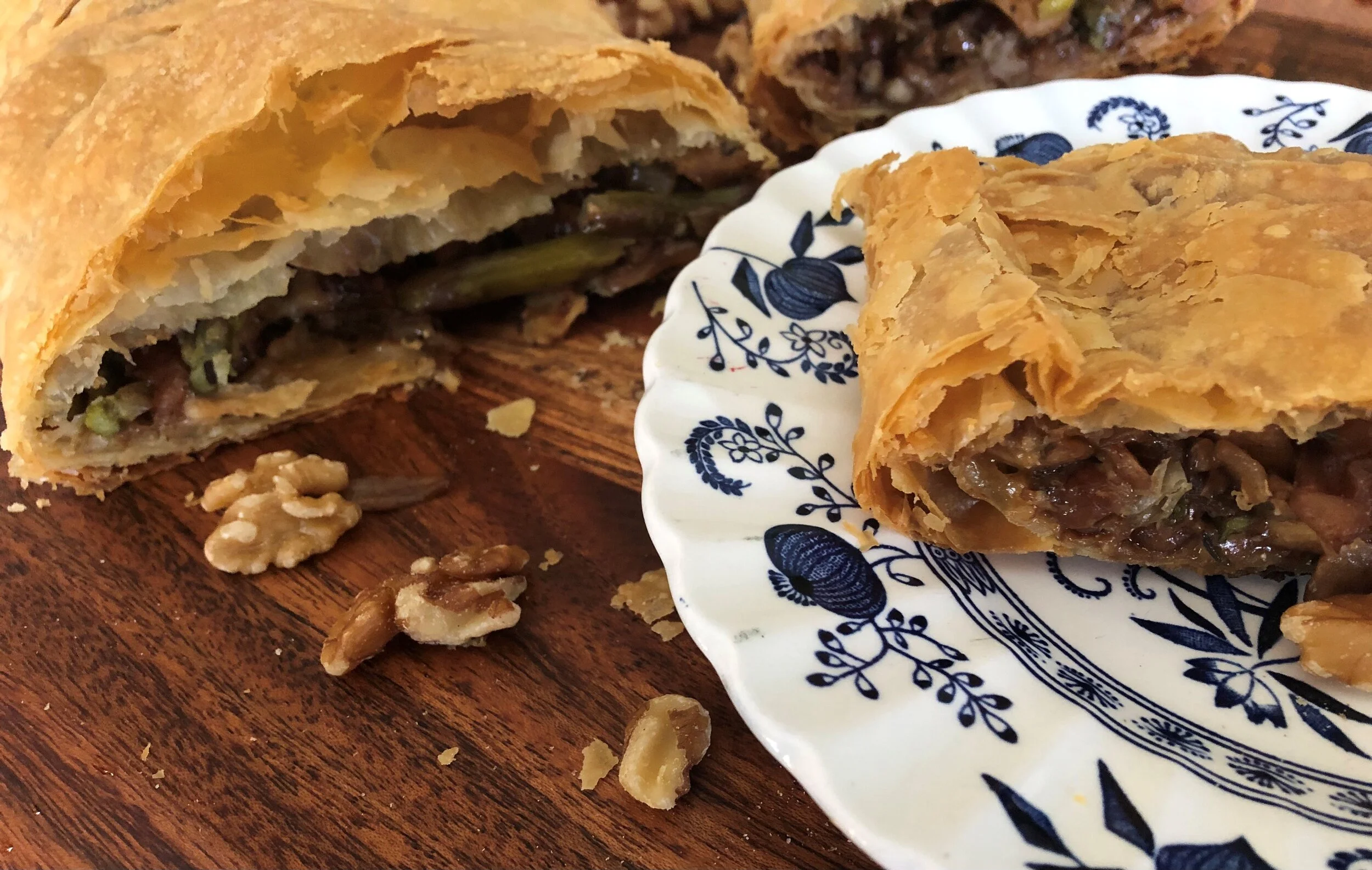  Mushroom and Asparagus Strudel