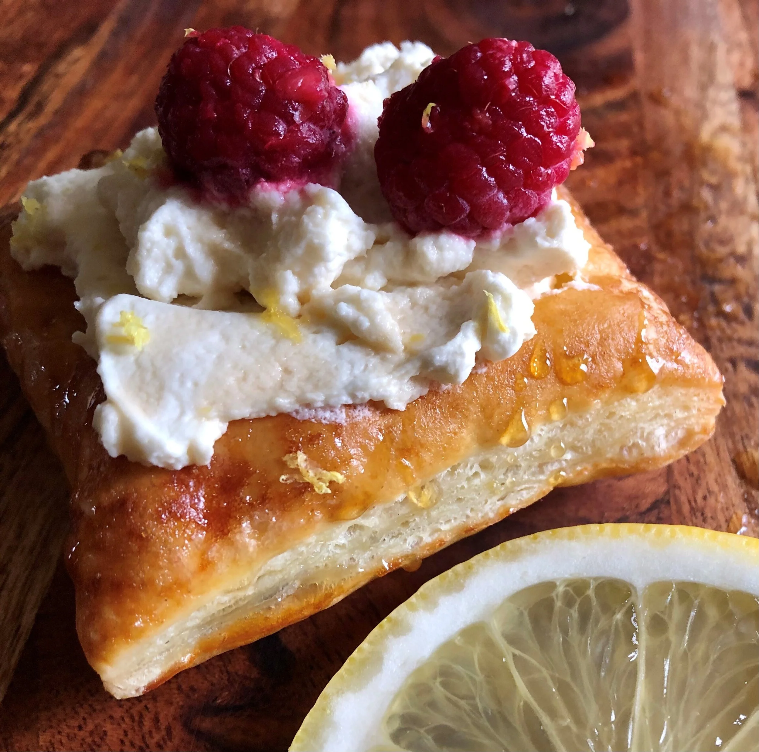 Raspberry Lemon Maple Cream Tarts