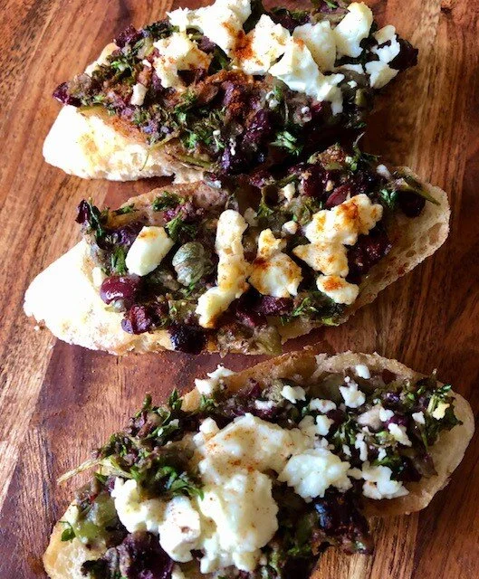 Olive Tapenade with Baked Feta