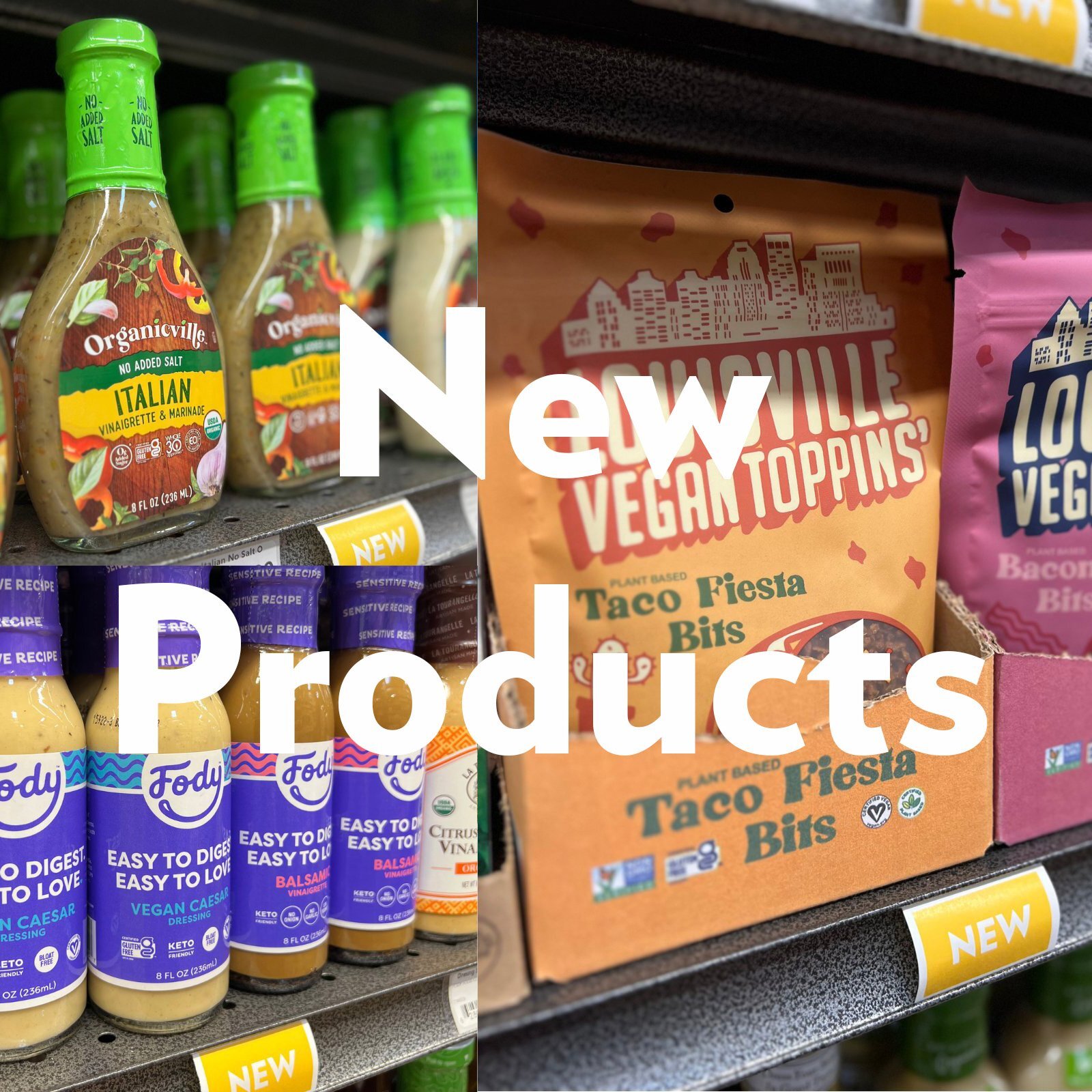 New Product Alert!! We have a variety of salad related items, just in time for summer!! These products are from some new brands to the store and brand you already love. Stop in and try these tasty dressings today!