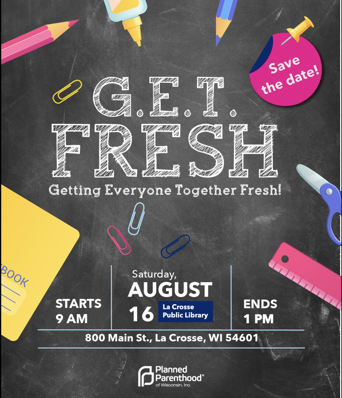 PFC at G.E.T. Fresh! Getting Everyone Together | La Crosse