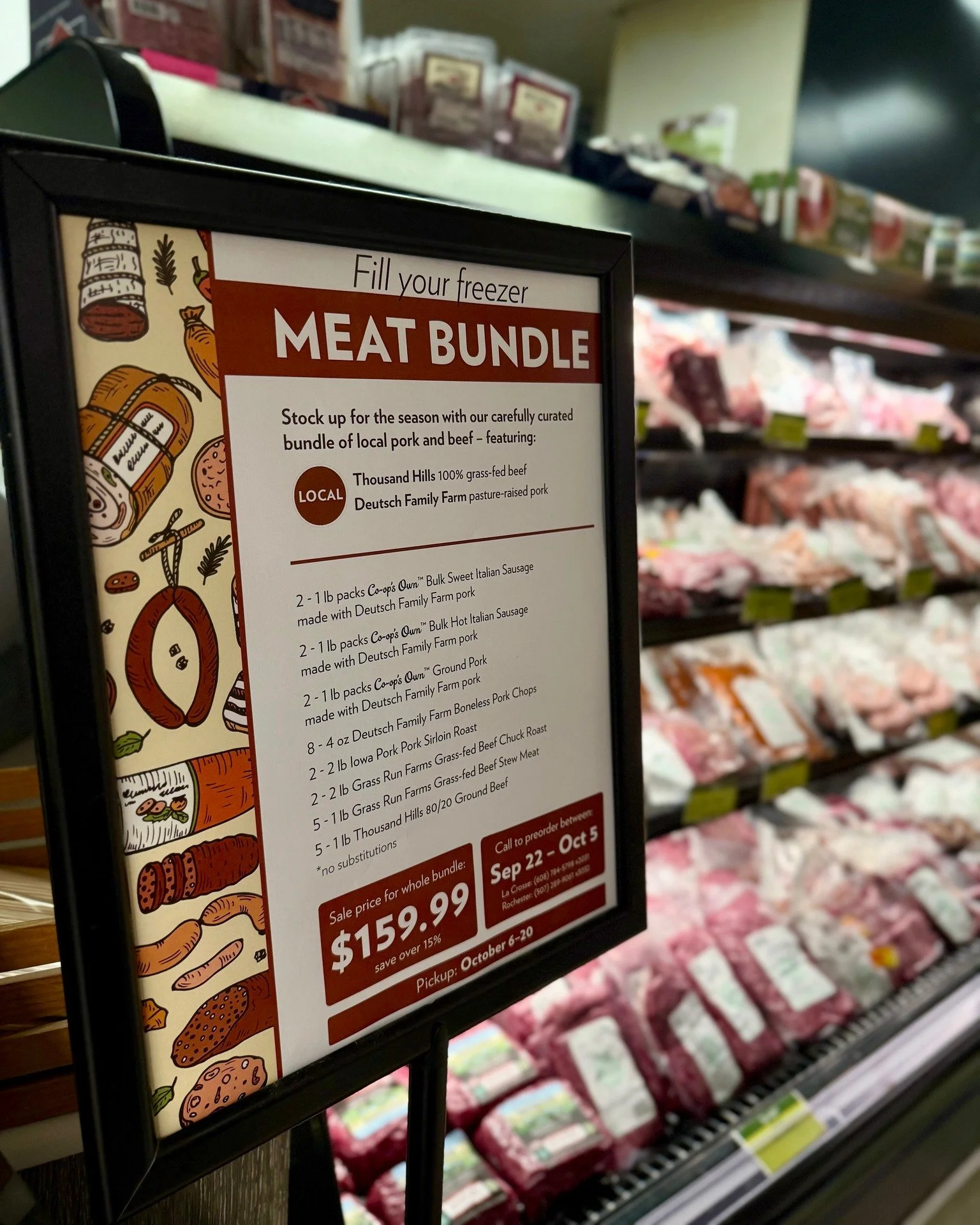 📦 Pre-ordered meat bundles are ready for pick-up! If you placed an order, swing by either store to grab yours. Thanks for supporting local! 🥩❤️