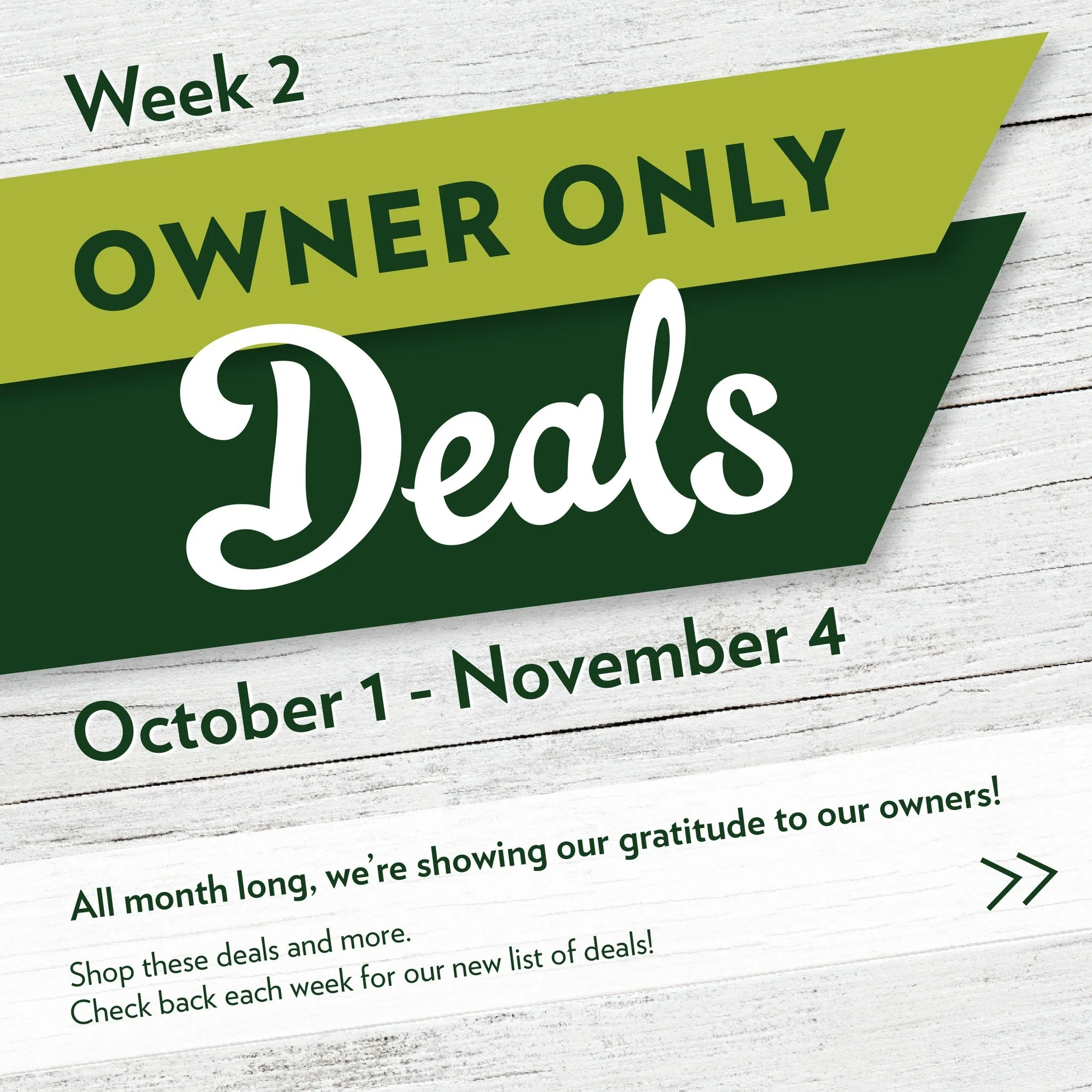 October is Co-op Month, and we're celebrating YOU, our members, all month long!
Enjoy exclusive weekly deals on favorites like coconut milk, beer-battered walleye, and much more! All on top of our regular sales. Thanks for being part of our Co-op com