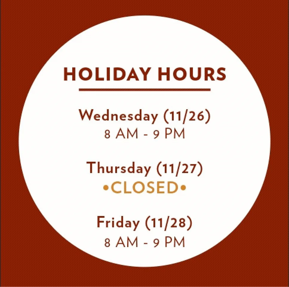 A quick reminder that the Co-op will be closed on Thanksgiving Day.

We hope your holiday is filled with good food, good company, and plenty of gratitude. Happy Thanksgiving from all of us at the Co-op!