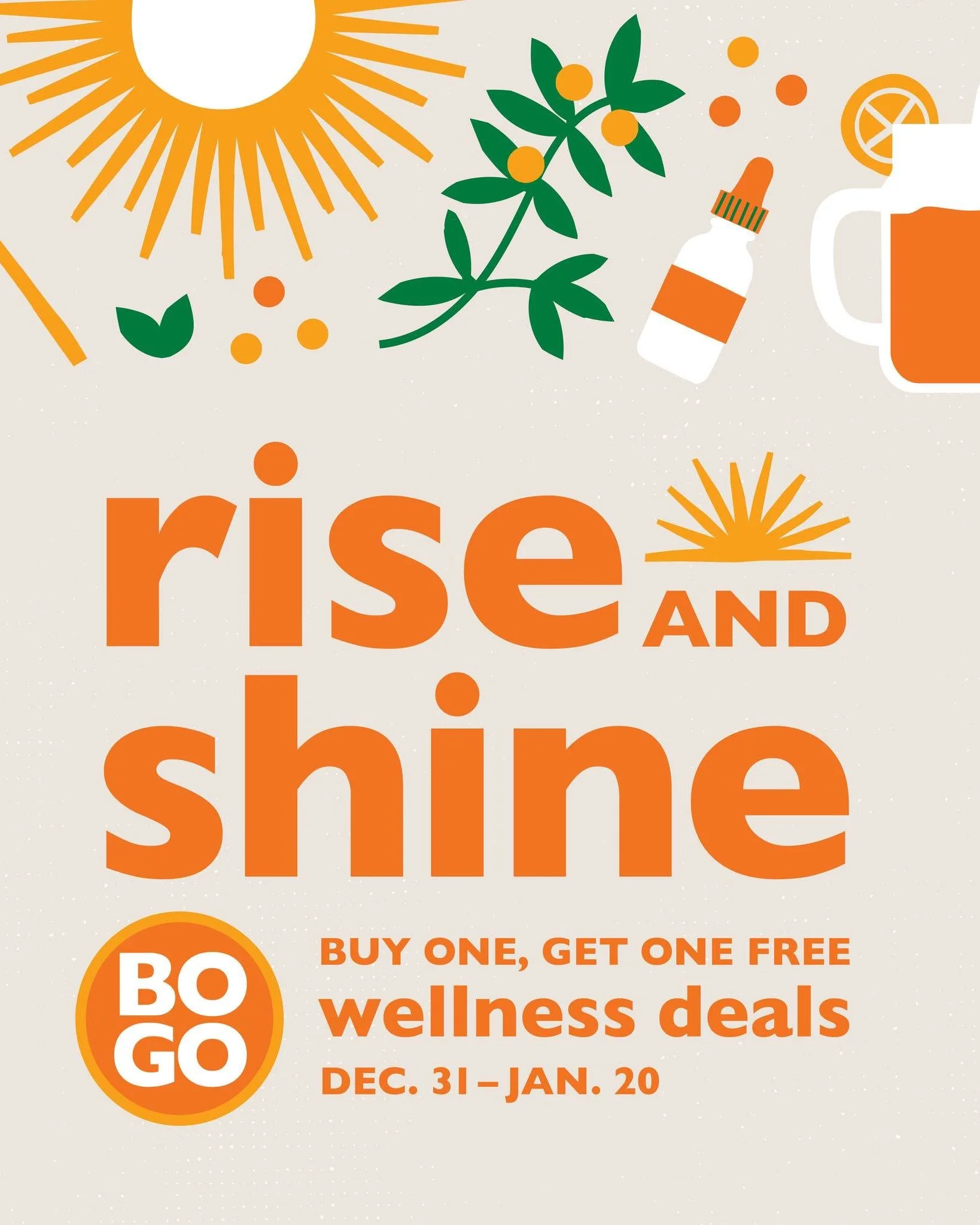 When your body needs a little extra support, we&rsquo;ve got you covered. Take advantage of our buy one, get one FREE wellness deals on supplements and self-care essentials. Stop down and shop in-store today.