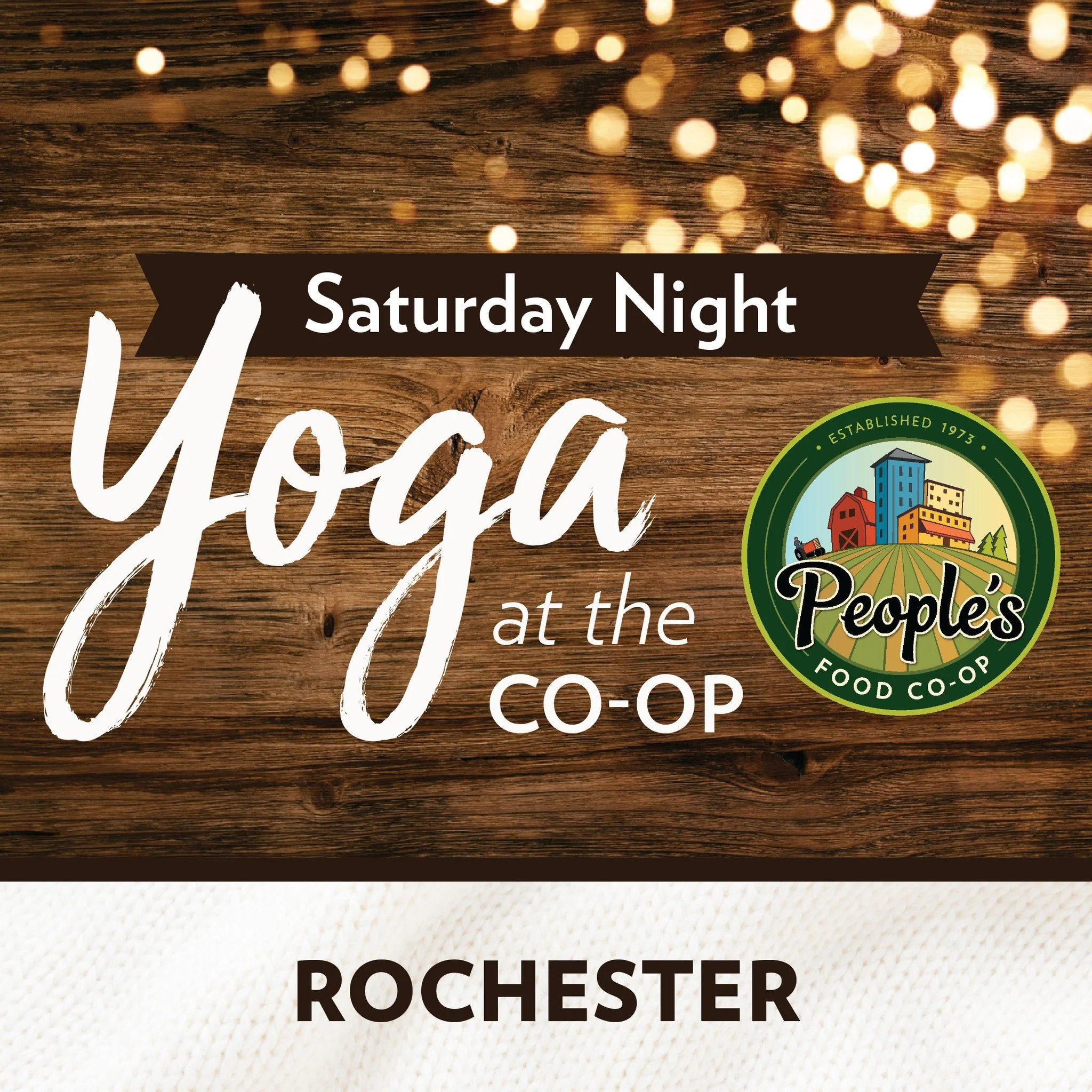 Winter Wellness by day, Saturday Night Yoga by night.
This Saturday, we&rsquo;re spending the full day at the Co-op; gathering for Winter Wellness and returning in the evening to close it out with movement, warmth, and community.

Ease into a flow de