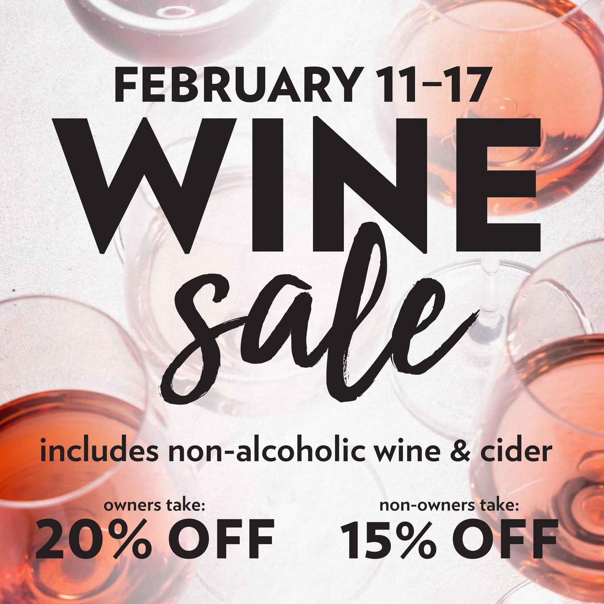 Weekend plans? 🍷❤️
Swing by the Co-op and grab the perfect bottle to celebrate. From 2/11&ndash;2/17, owners get 20% OFF all wine and non-owners get 15% OFF.

Planning a romantic dinner, or just keeping it cozy at home? We&rsquo;ve got a bottle with