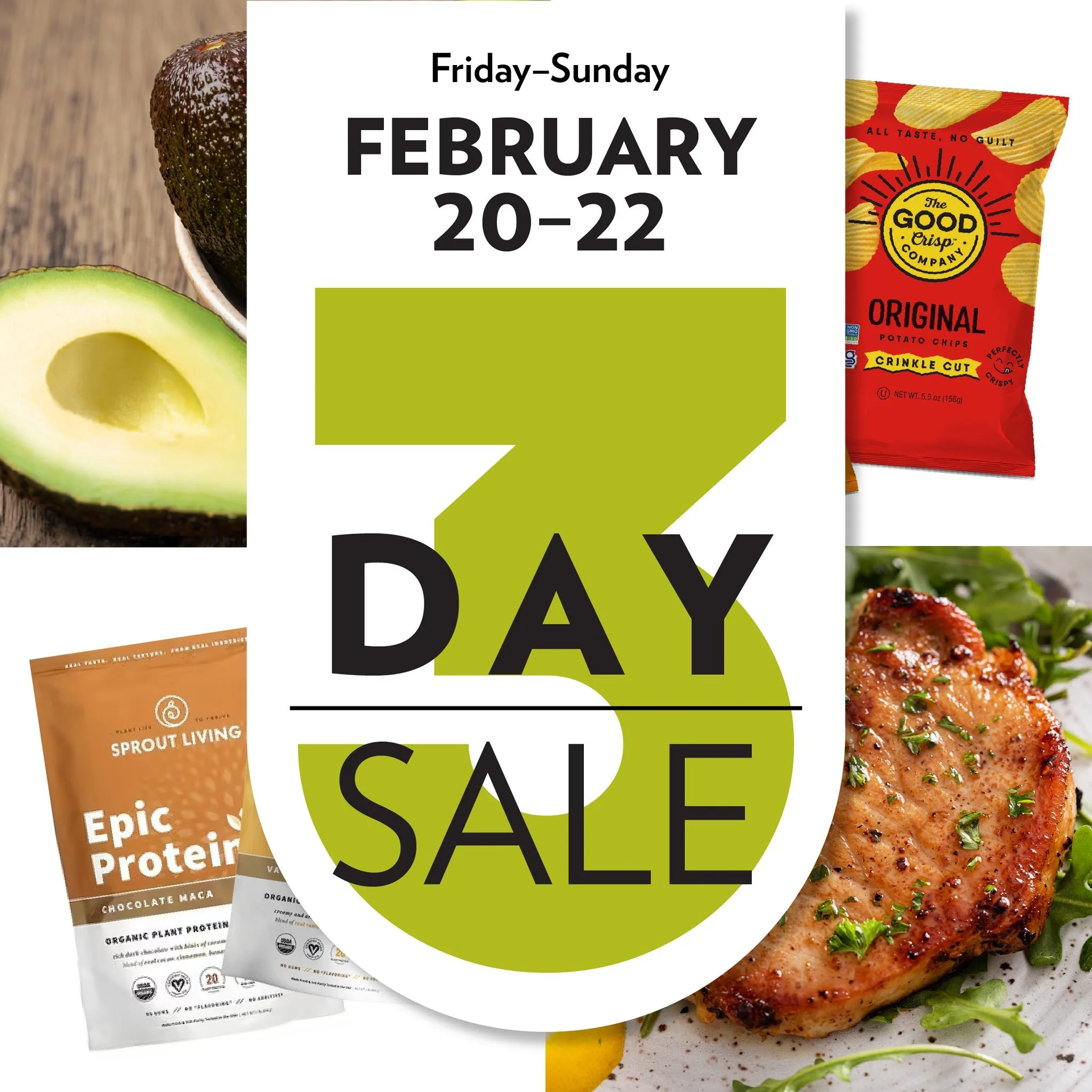 Save big at the Three Day Sale at the Co-op!
Stock up on organic produce, wellness essentials, and so much more, all at prices you&rsquo;ll love. But hurry&hellip; these deals are only here this weekend!

Don&rsquo;t miss out, check out all the savin
