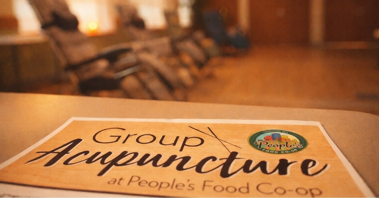 Take a moment for yourself this month 🌿

Unwind at PFC La Crosse with Group Acupuncture, an affordable, community-style treatment to help ease stress, anxiety, and chronic pain. Enjoy a personalized session with Brennan Quinn, followed by deep relax