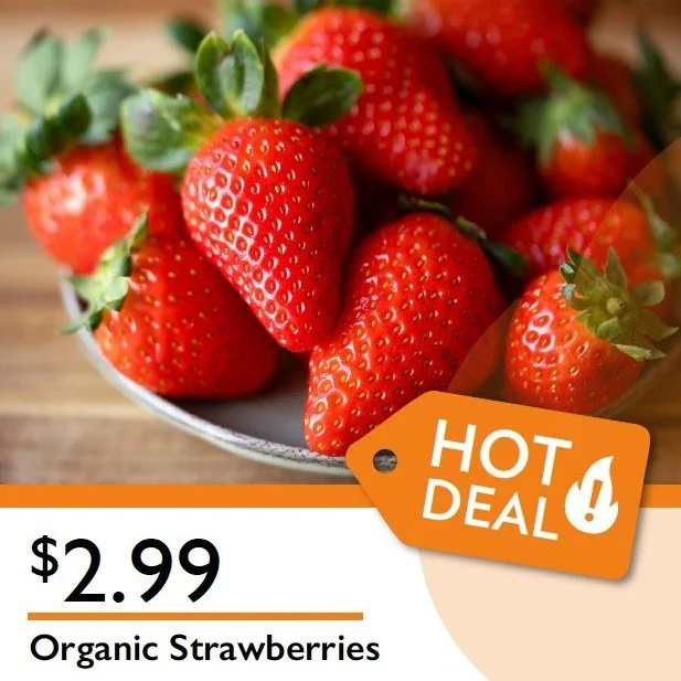 Organic Strawberries for just $2.99 🍓✨
Juicy, vibrant, and naturally sweet, these organic strawberries are bursting with fresh-picked flavor in every bite. Perfect for snacking, smoothies, or your favorite desserts, now&rsquo;s the time to indulge. 