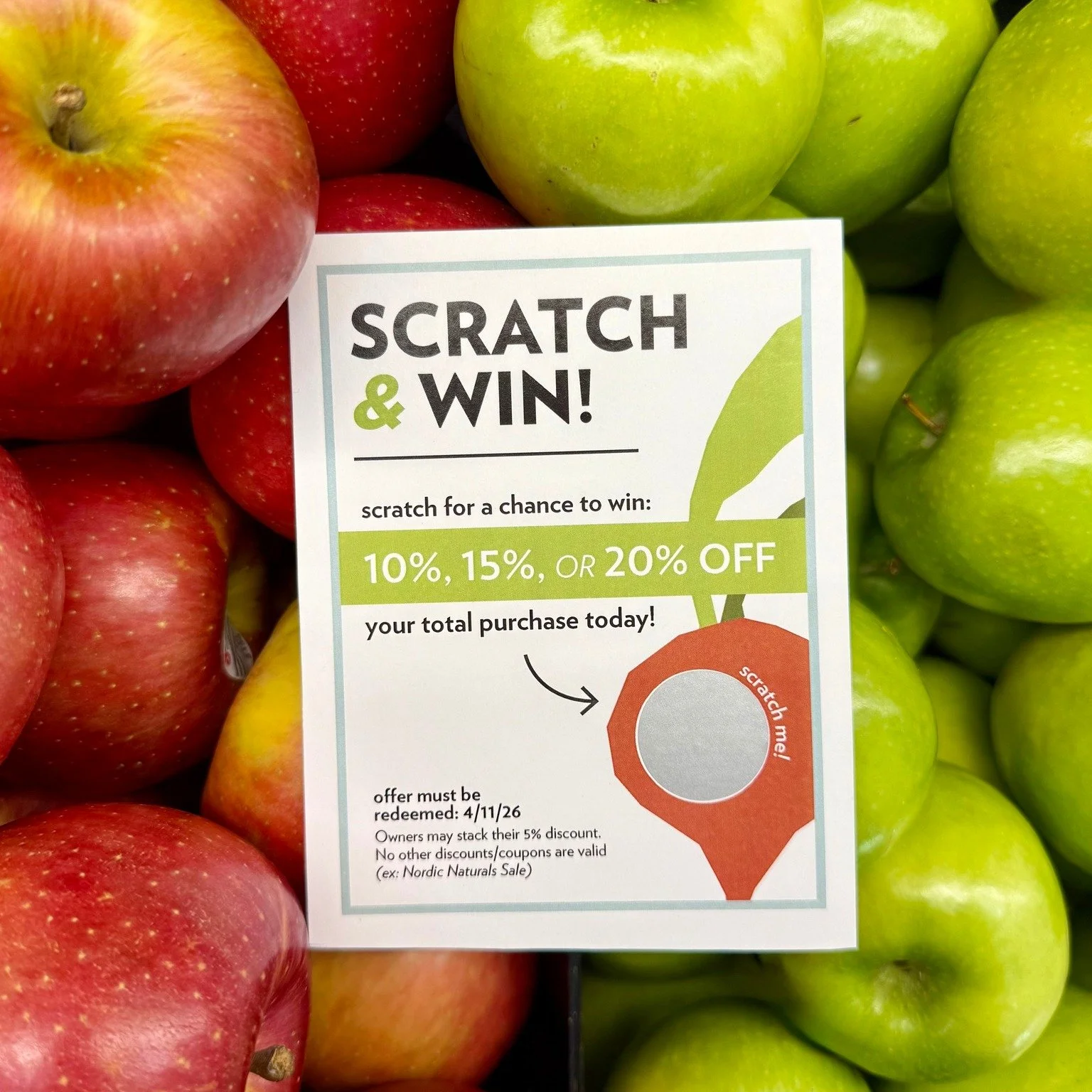 Join us this Saturday, April 11 from 10 AM&ndash;1 PM at both locations for a fun-filled day you won&rsquo;t want to miss.

Scratch &amp; Save &mdash; try your luck for 10%, 15%, or 20% off your entire purchase.
Meet Local Makers &mdash; connect with