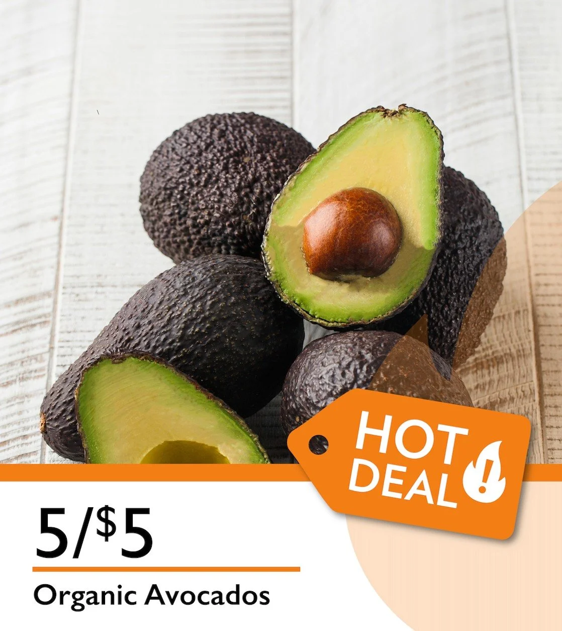 Organic Avocados: 5 for $5 🥑
Craving avocado toast, fresh salads, or homemade guacamole? This is a great price to grab a few.
Sale ends May 5th, stop in and enjoy while they&rsquo;re here!
