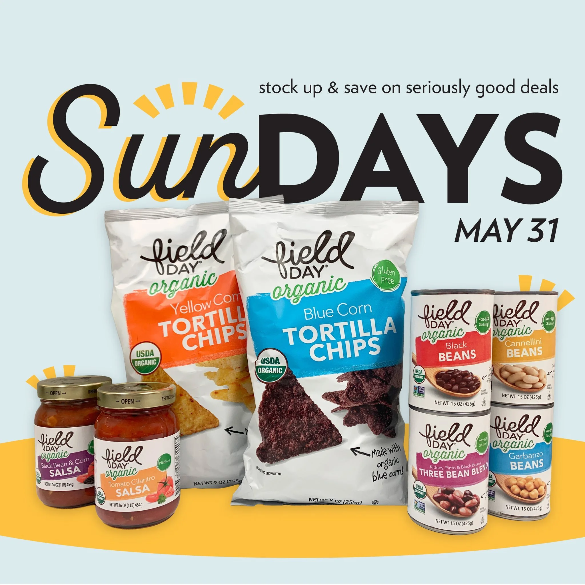 Introducing Sun Day Deals at the Co-op! ☀️

All summer long, we&rsquo;ll be featuring special one-day-only deals every Sunday on a rotating selection of your favorite products, bringing a little extra sunshine to your shopping trip.

Check back each 