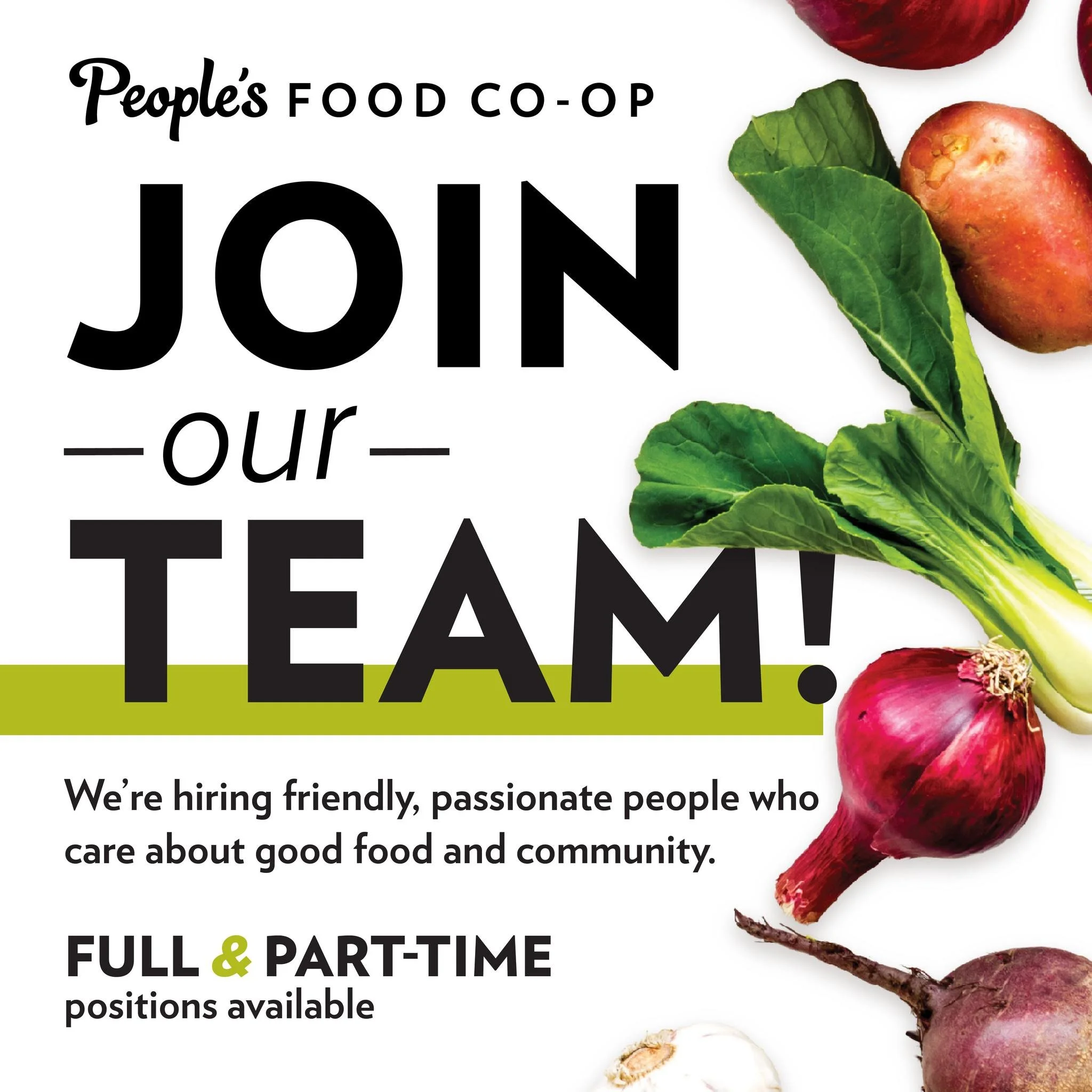 Join a team with purpose 💚
At PFC, we&rsquo;re passionate about making delicious food at fair prices accessible to everyone while supporting local, sustainable communities. We&rsquo;re currently hiring full-time and part-time team members at both lo