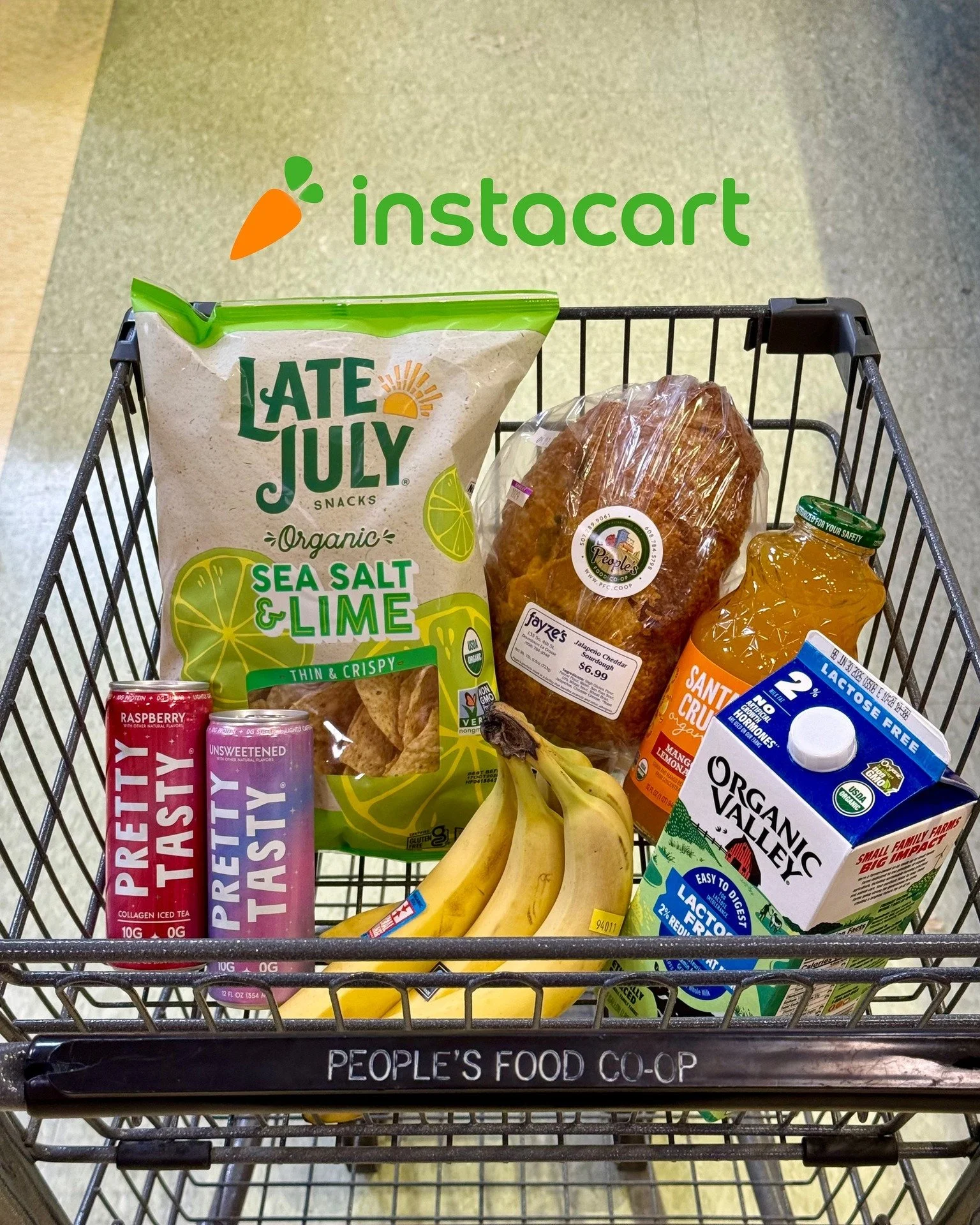Need groceries delivered? People's Food Co-op is on Instacart!
�Whether your schedule is packed, the weather has you staying in, or you just need a little extra convenience, your favorite co-op groceries can now be delivered right to your door.

From