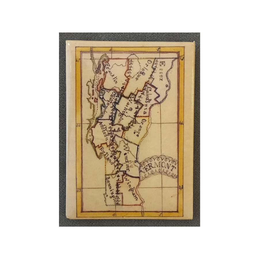 Magnet - Hand-colored Map of Vermont