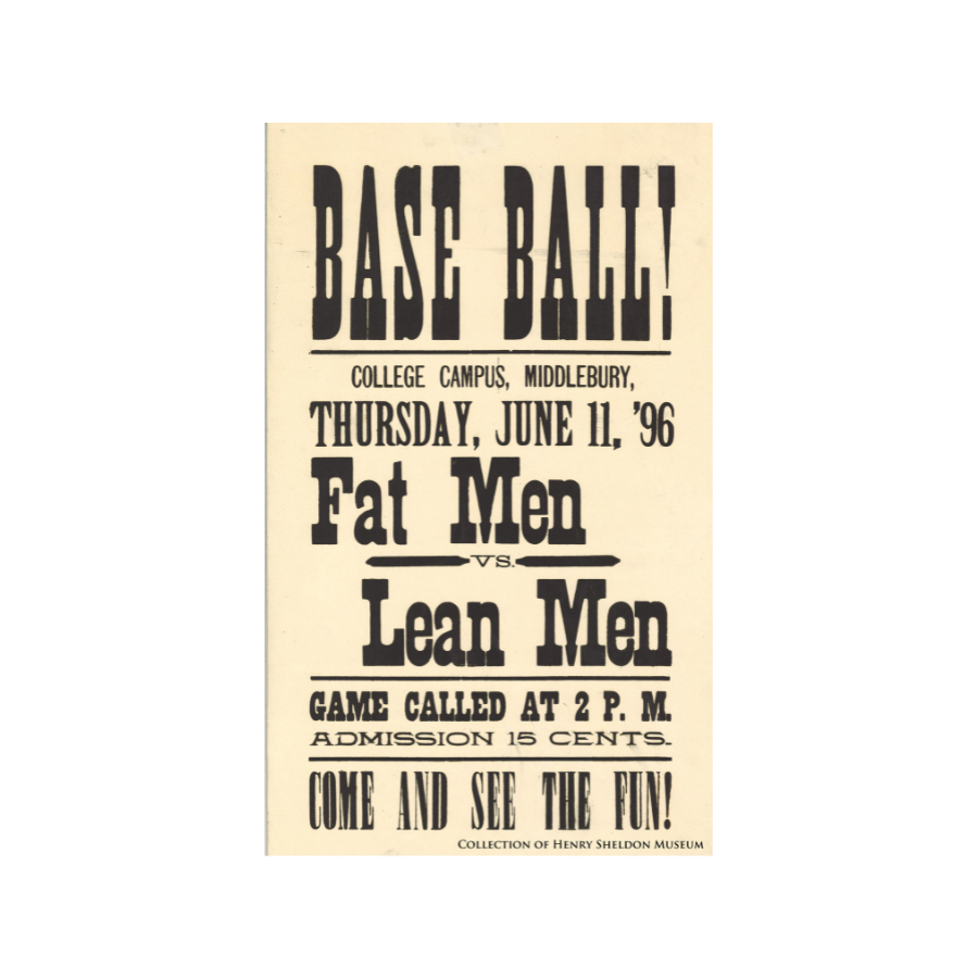 Reproduction of 1896 Baseball Poster