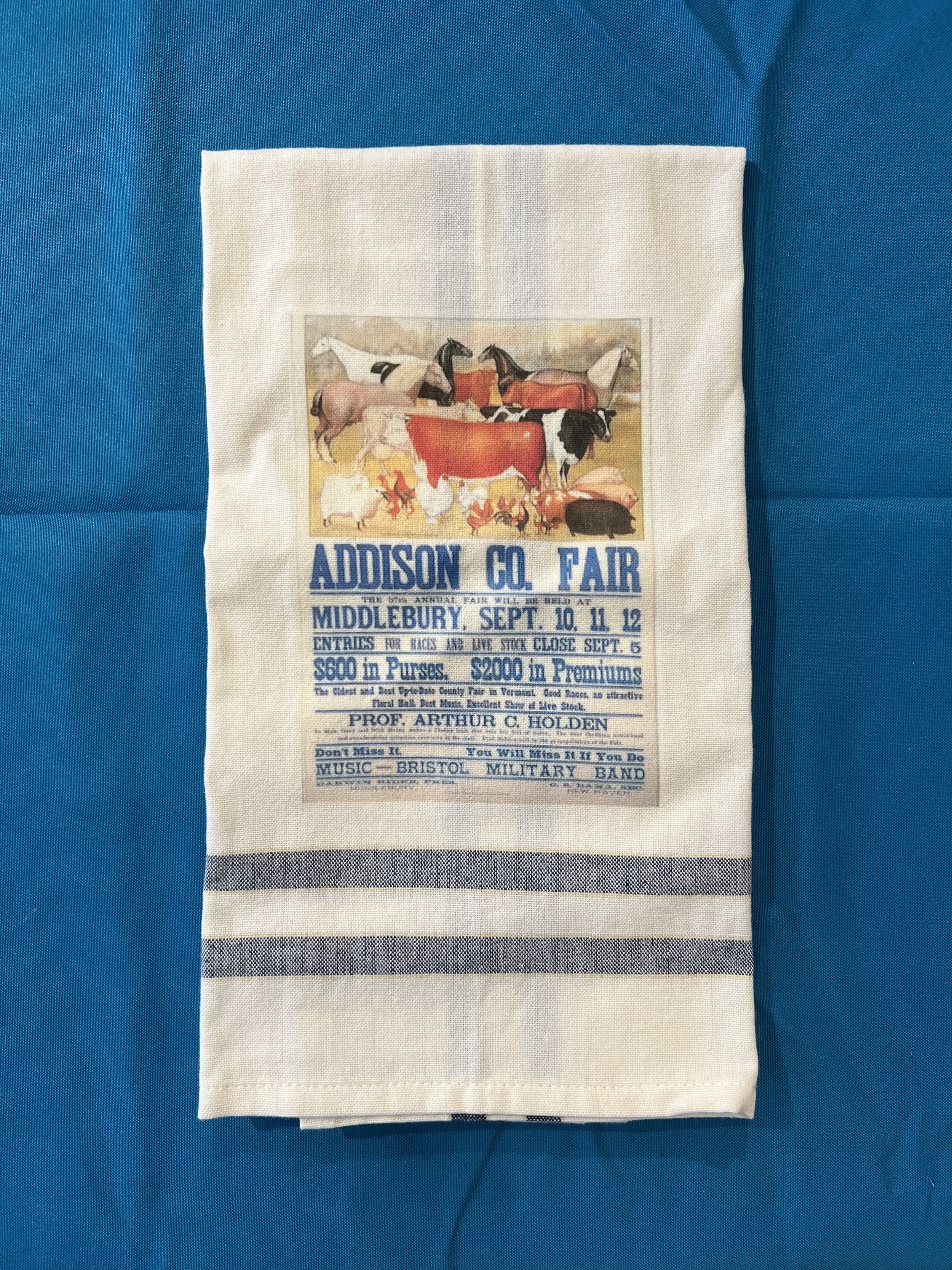 1901 Addison County Fair Dish Towel