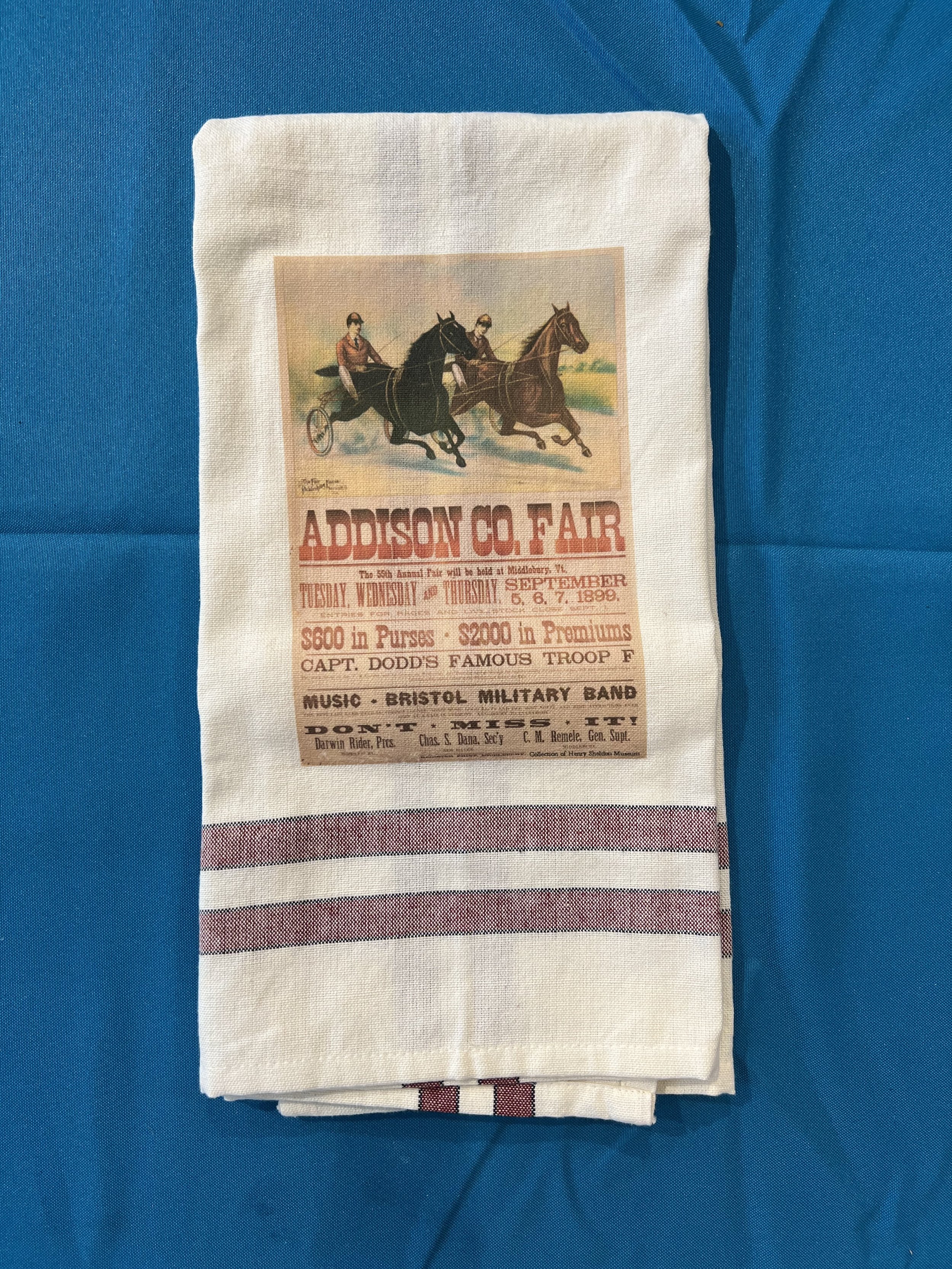 1899 Addison County Fair Dish Towel