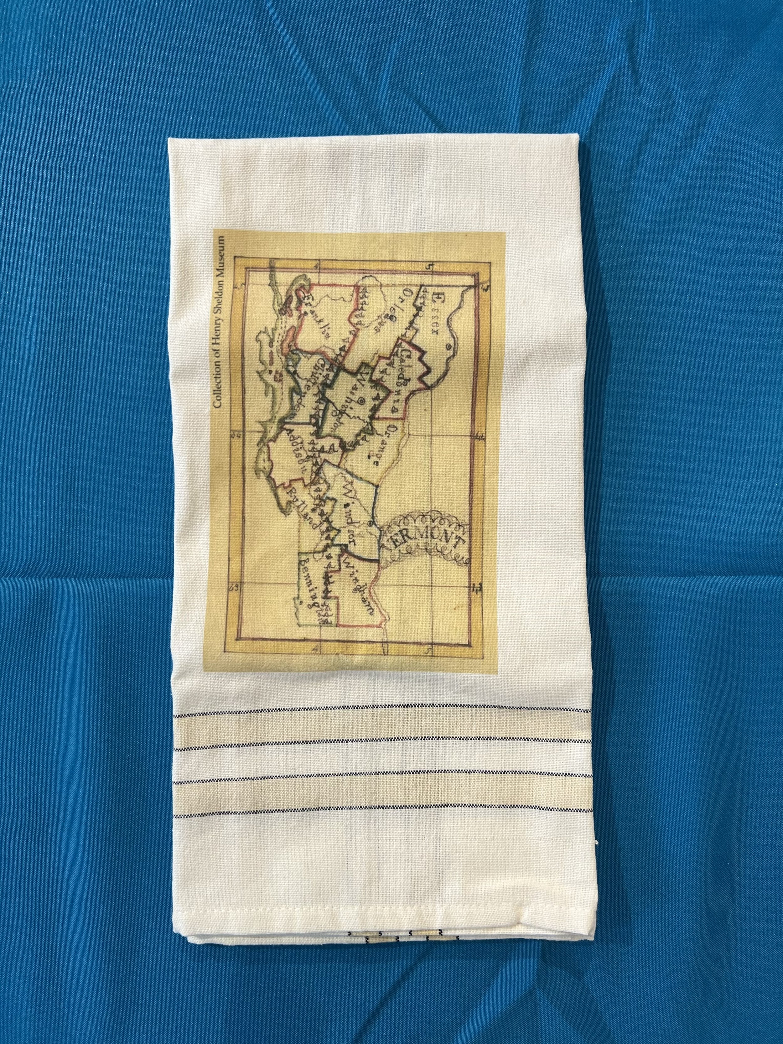 Vermont Map Dish Towel