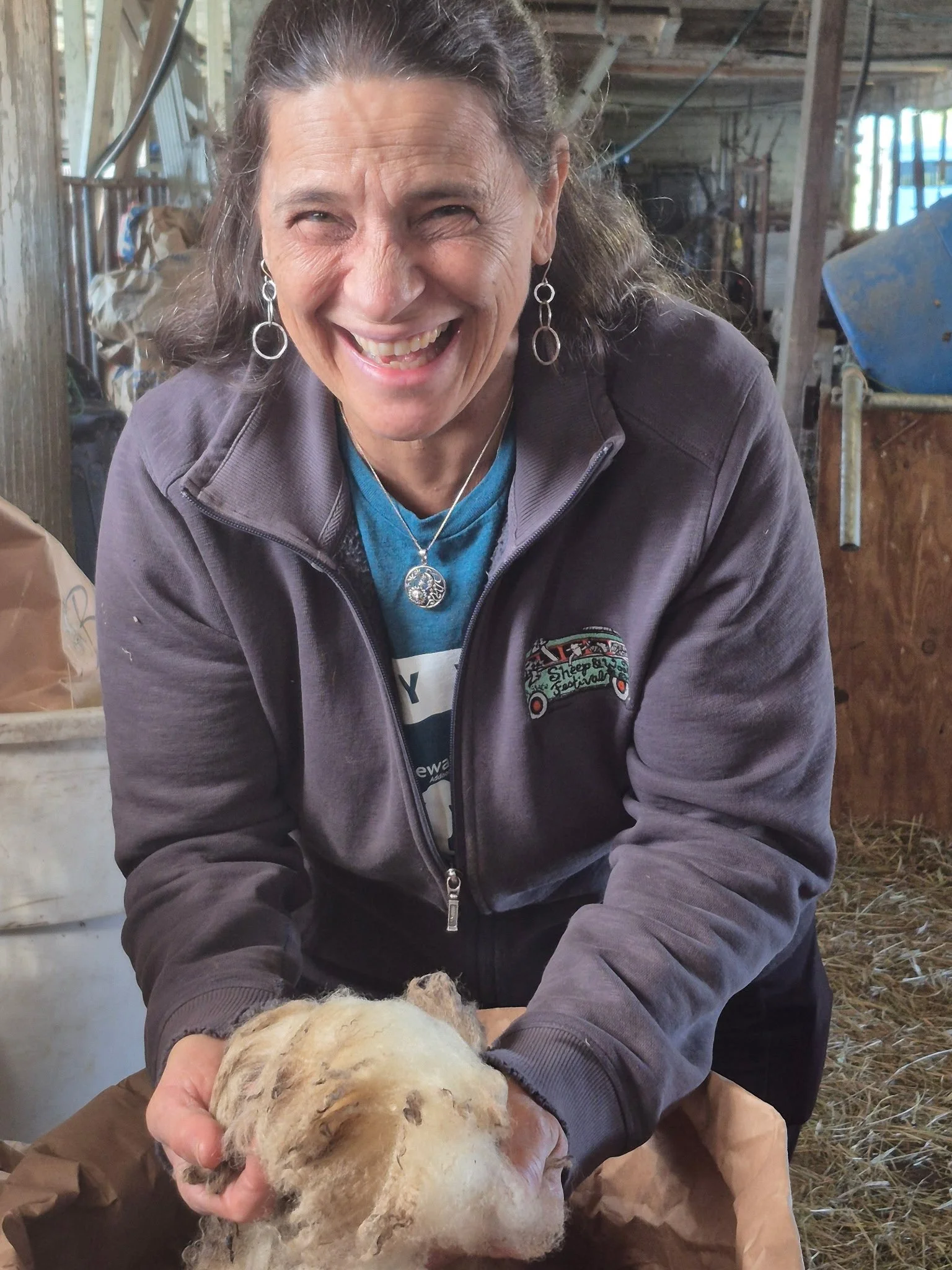 The generous Donna Perrin donated all the yarn for the Tempestry project!