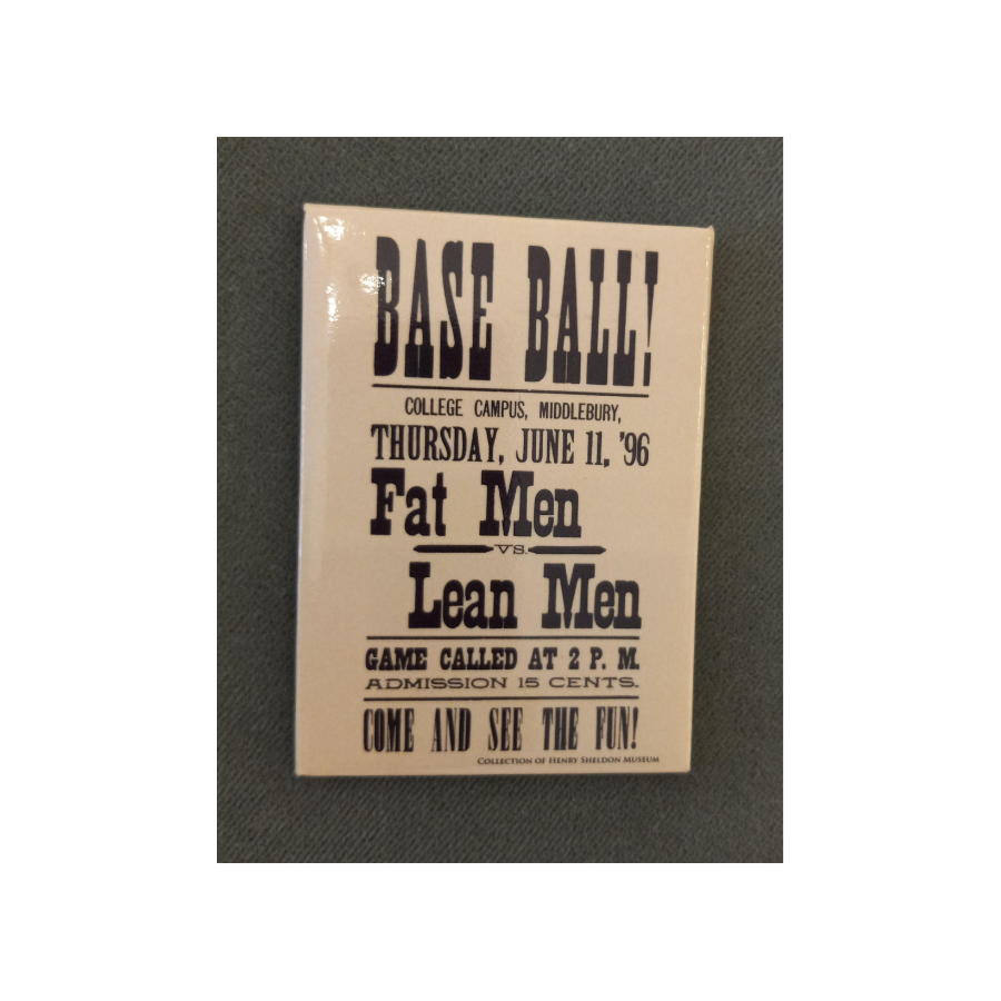 Magnet - Fat Men vs. Lean Men Baseball Poster, 1896