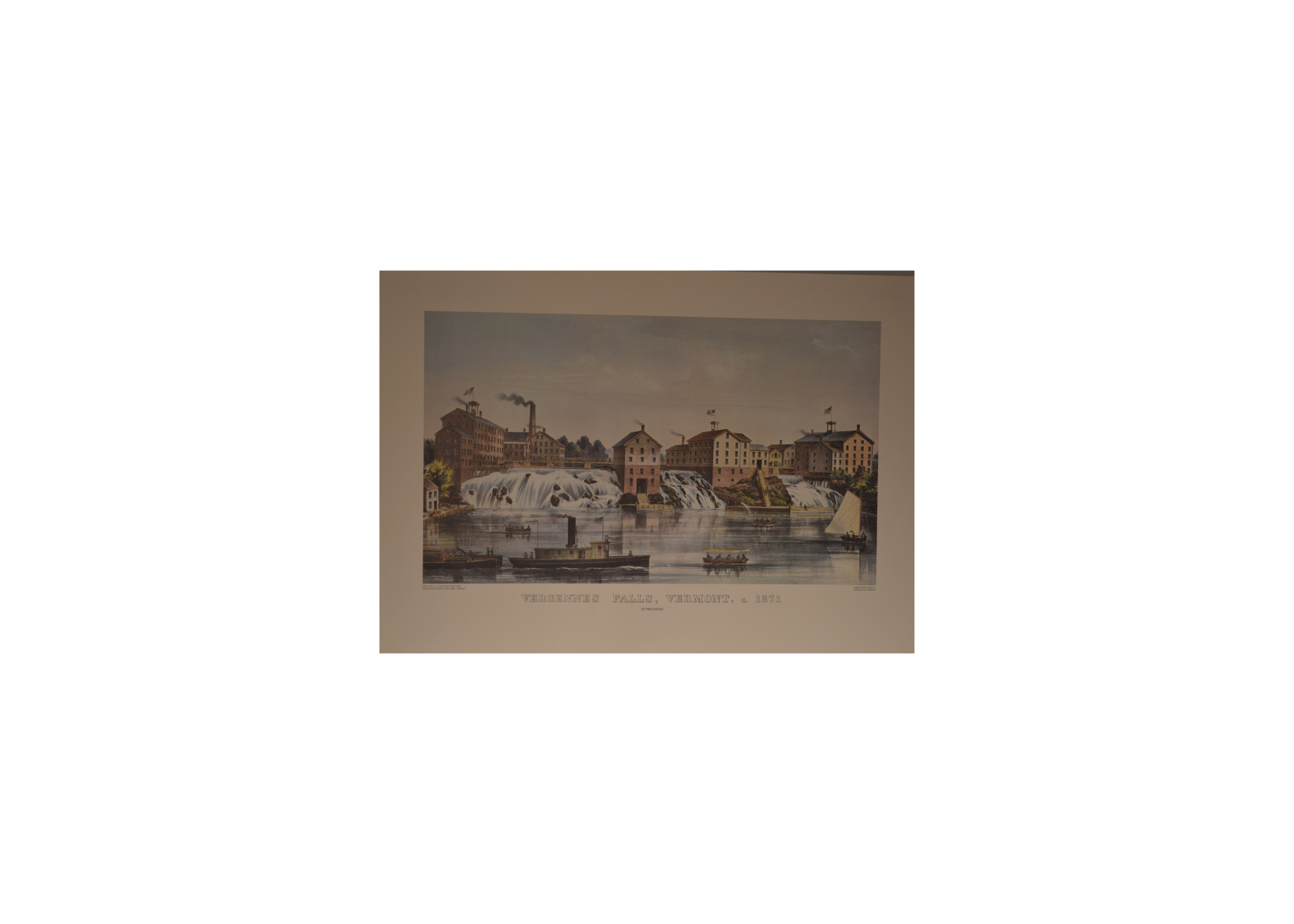 Vergennes Falls, Vermont - Reproduction Print