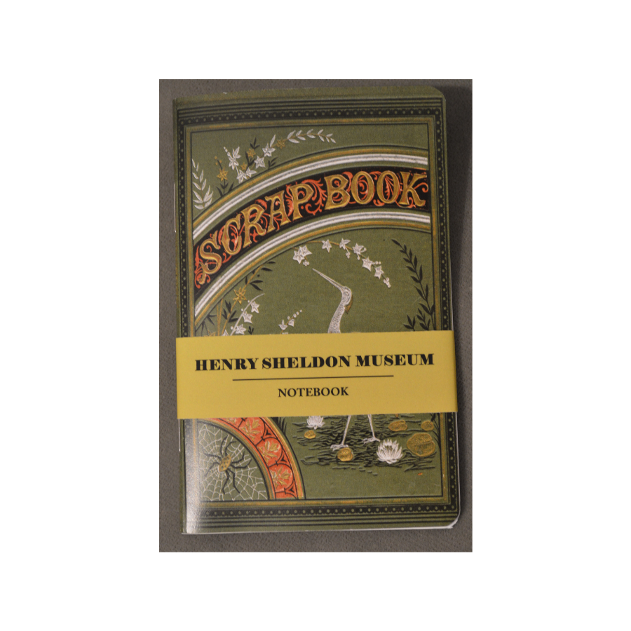 Mini Notebook - Victorian Scrapbook with Crane and Spider