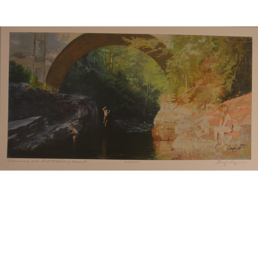 Swimming Hole, East Middlebury - Limited Edition Print by Doug Lazarus