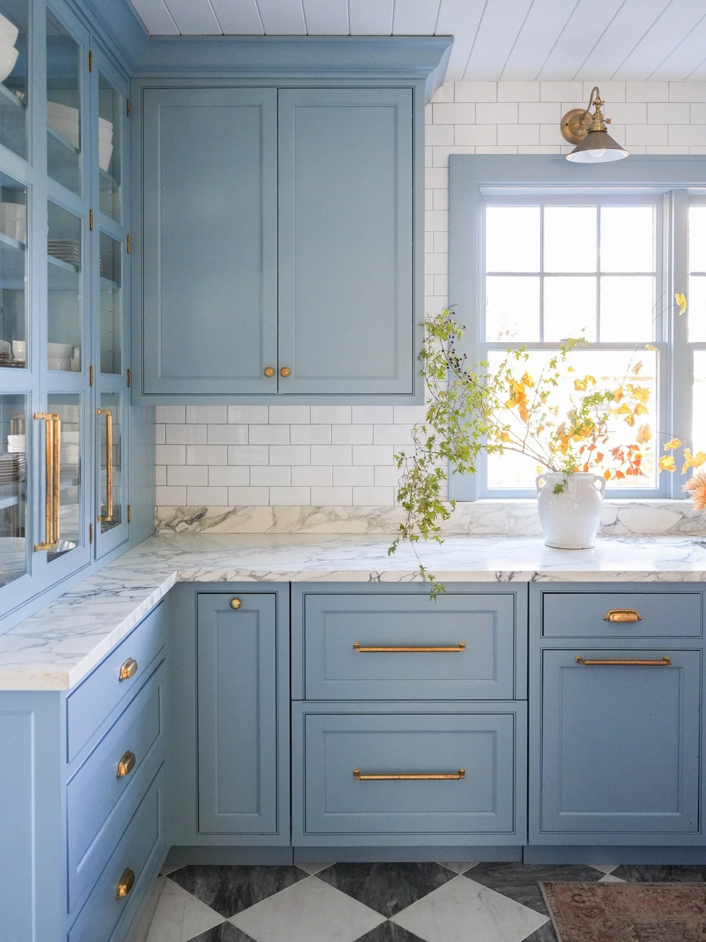 Diving into a sea of blue (cabinets)! Our next project reveal is all about the art of embracing color, and making it timeless 🌊