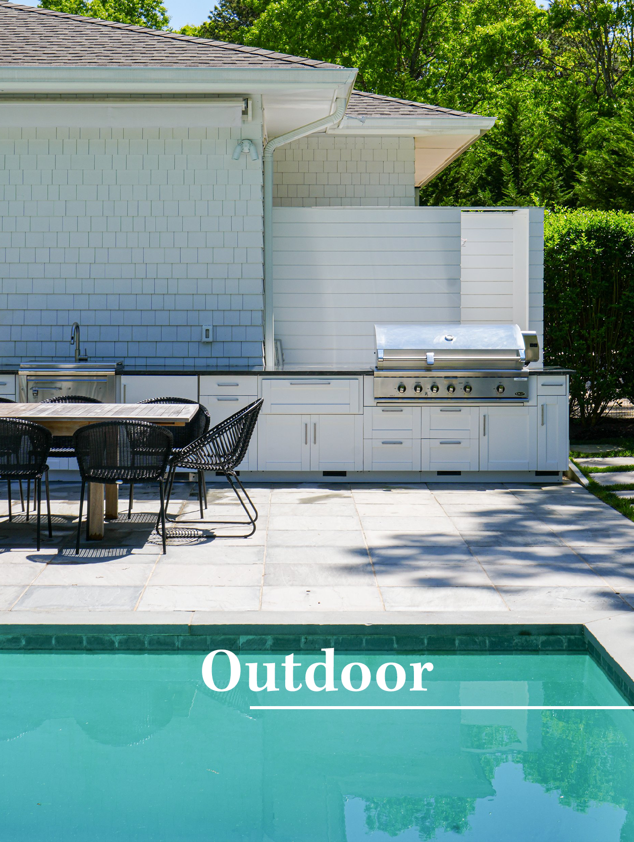 Contemporary Outdoor Kitchen Outdoor Kitchen Remodel by Coastal Cabinet Works, Inc. — Project 2 project photo