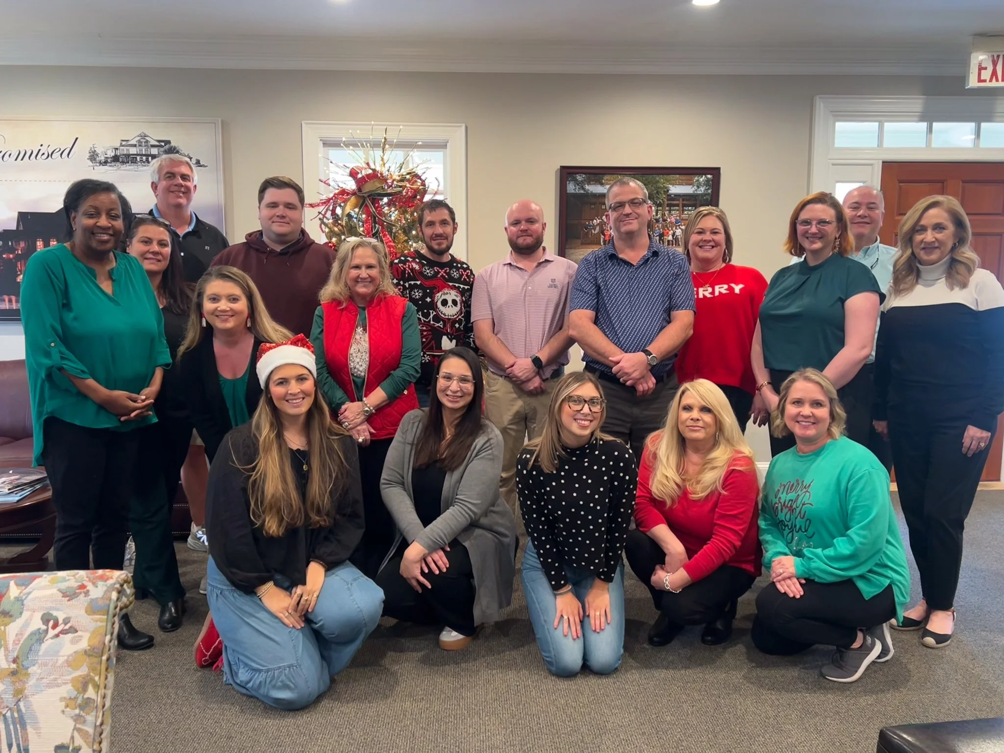 Potluck dishes, sweet treats, plenty of laughs, and a highly competitive White Elephant gift exchange made for a great holiday celebration with the @riverlandingnc  Administration team.