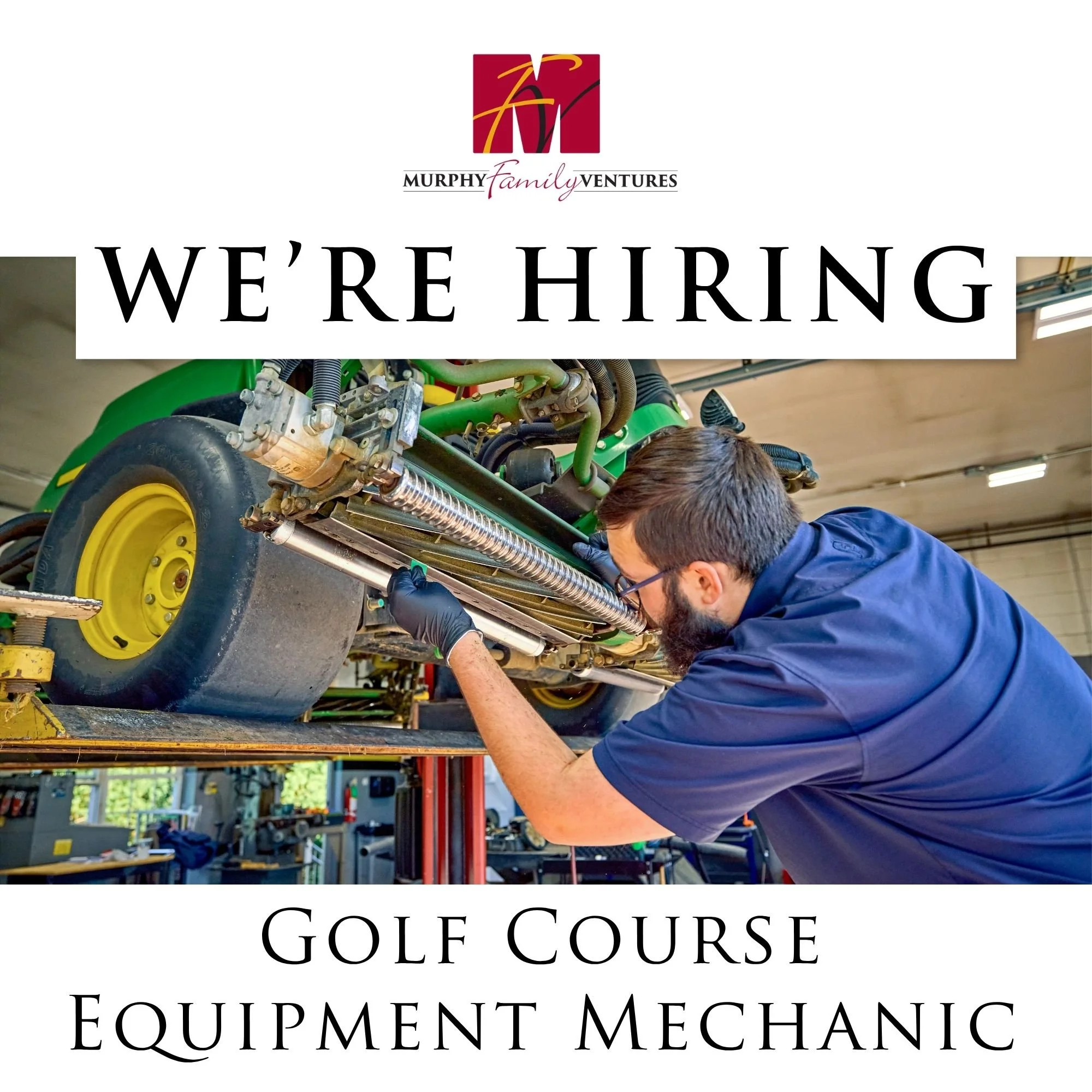 Now Hiring: Golf Course Equipment Mechanic

River Landing is looking for a Golf Course Equipment Mechanic to help maintain and repair the equipment that keeps our golf courses in top condition.

In this role, you'll work with a fleet of gas, diesel, 