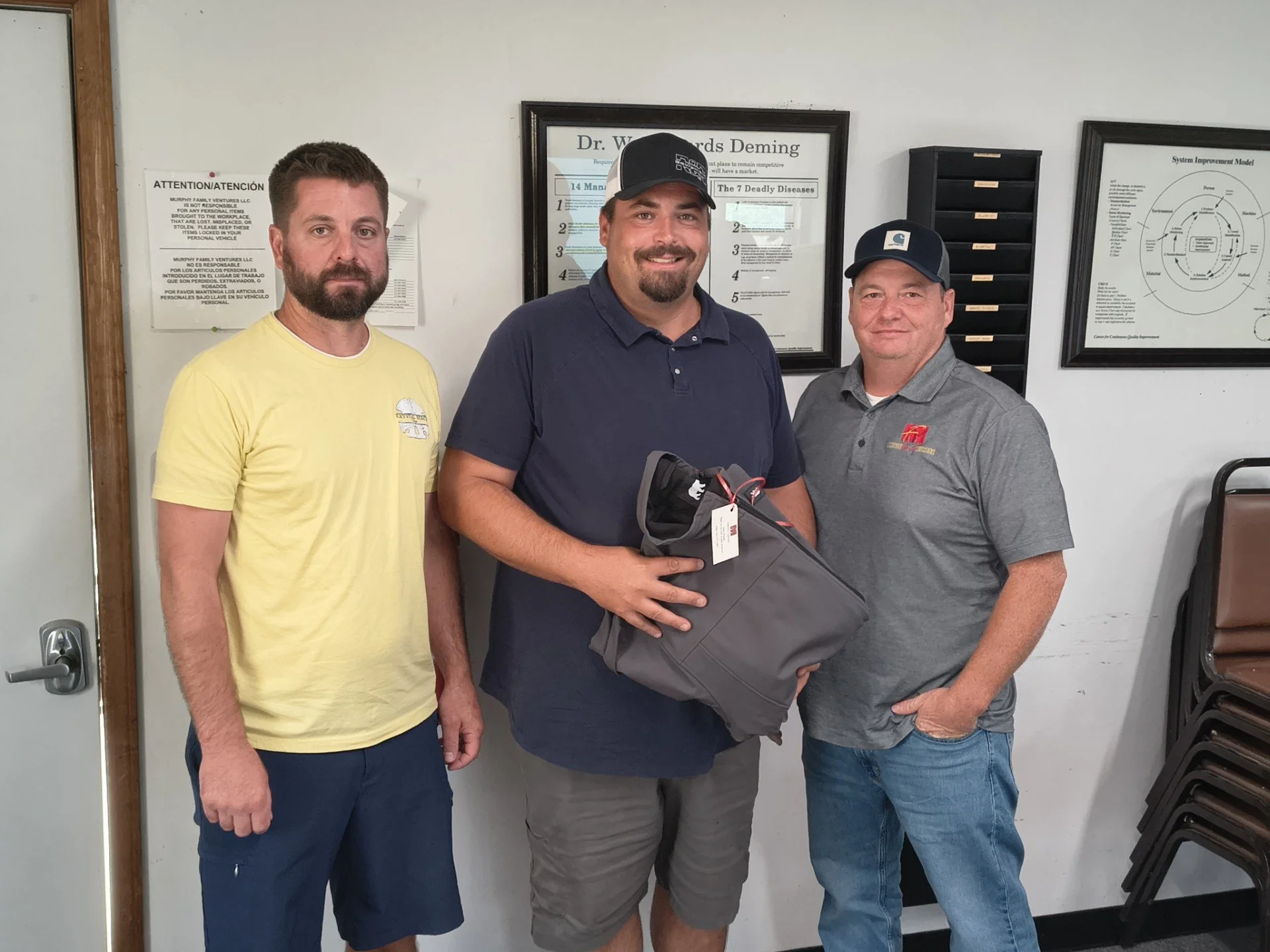 Congratulations to Justin Byergo on 10 years with Murphy Family Ventures! 🎉

Justin recently received his 10-year anniversary jacket, celebrating a decade of dedication to the team. He serves as Sow Farm Manager over Eagles Nest Sow Farm and Quail R