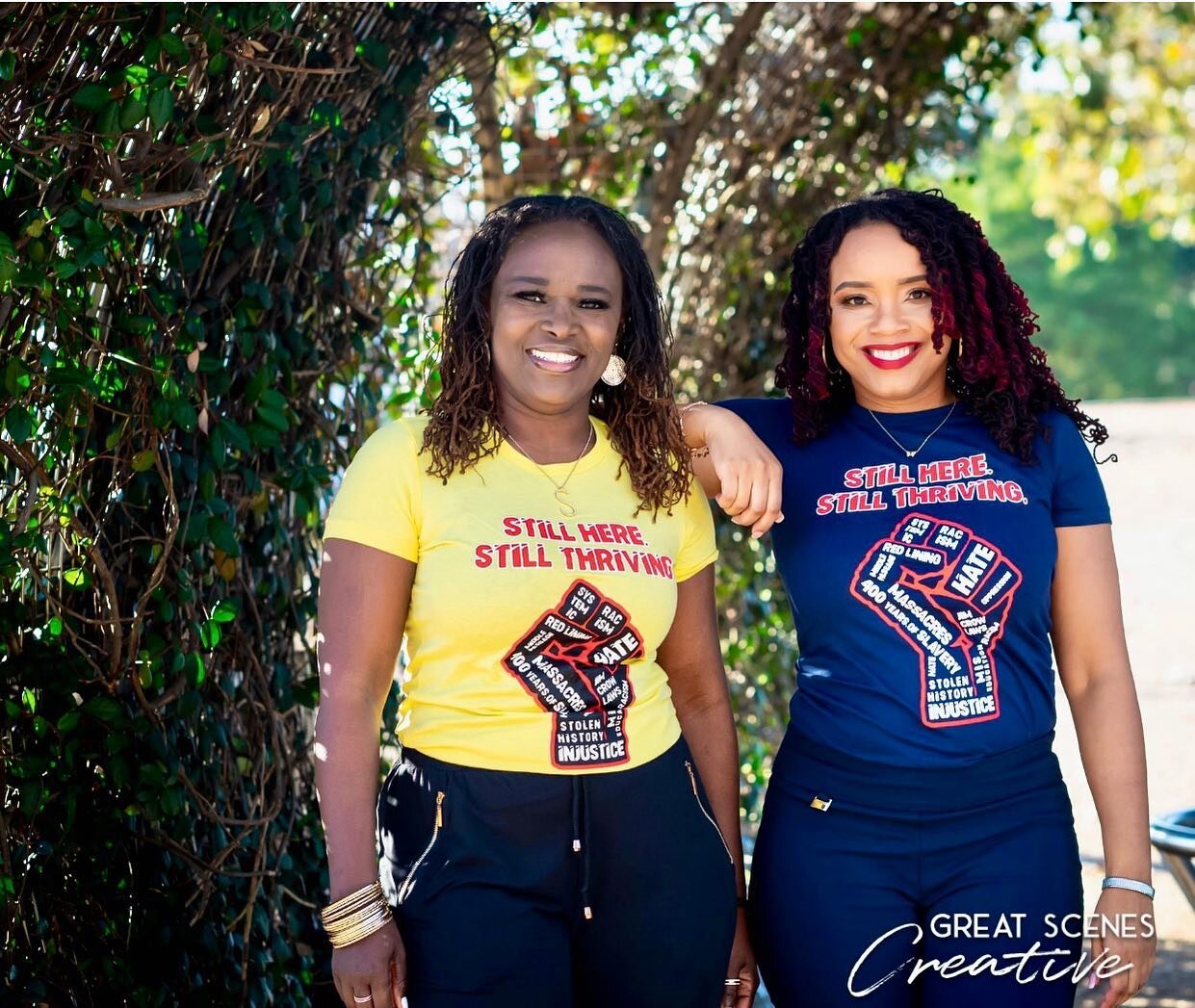 You have every reason to smile! 
Still Here and still Thriving! Order your Tee today! #Represent #Support #BrandwithaMessage #fearfullywonderfullymade #naturalsistas #BlackHistory #blacklove #loveyourself #Blackis beautiful