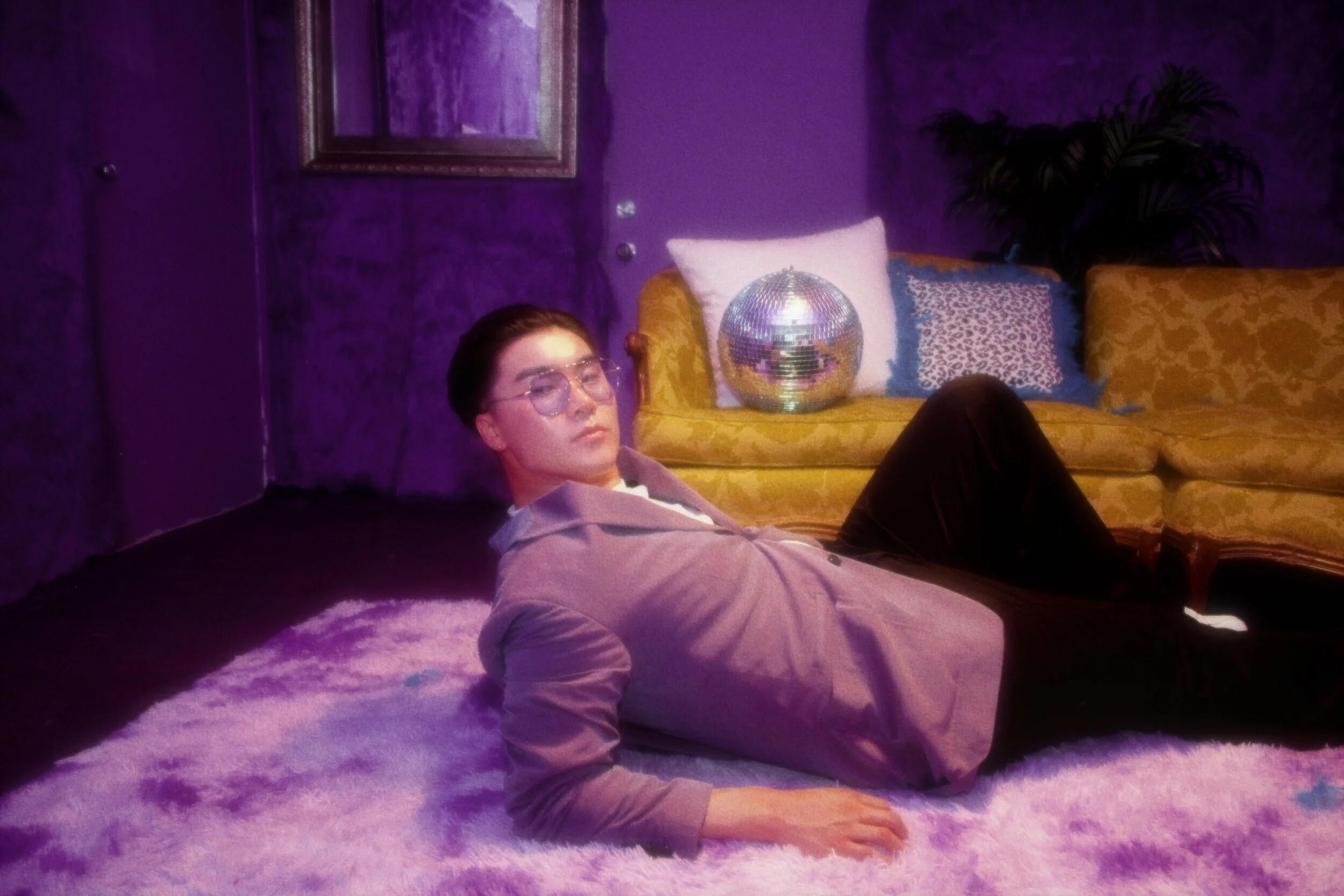 Wu Am I - Disco Ball and Rug.JPG