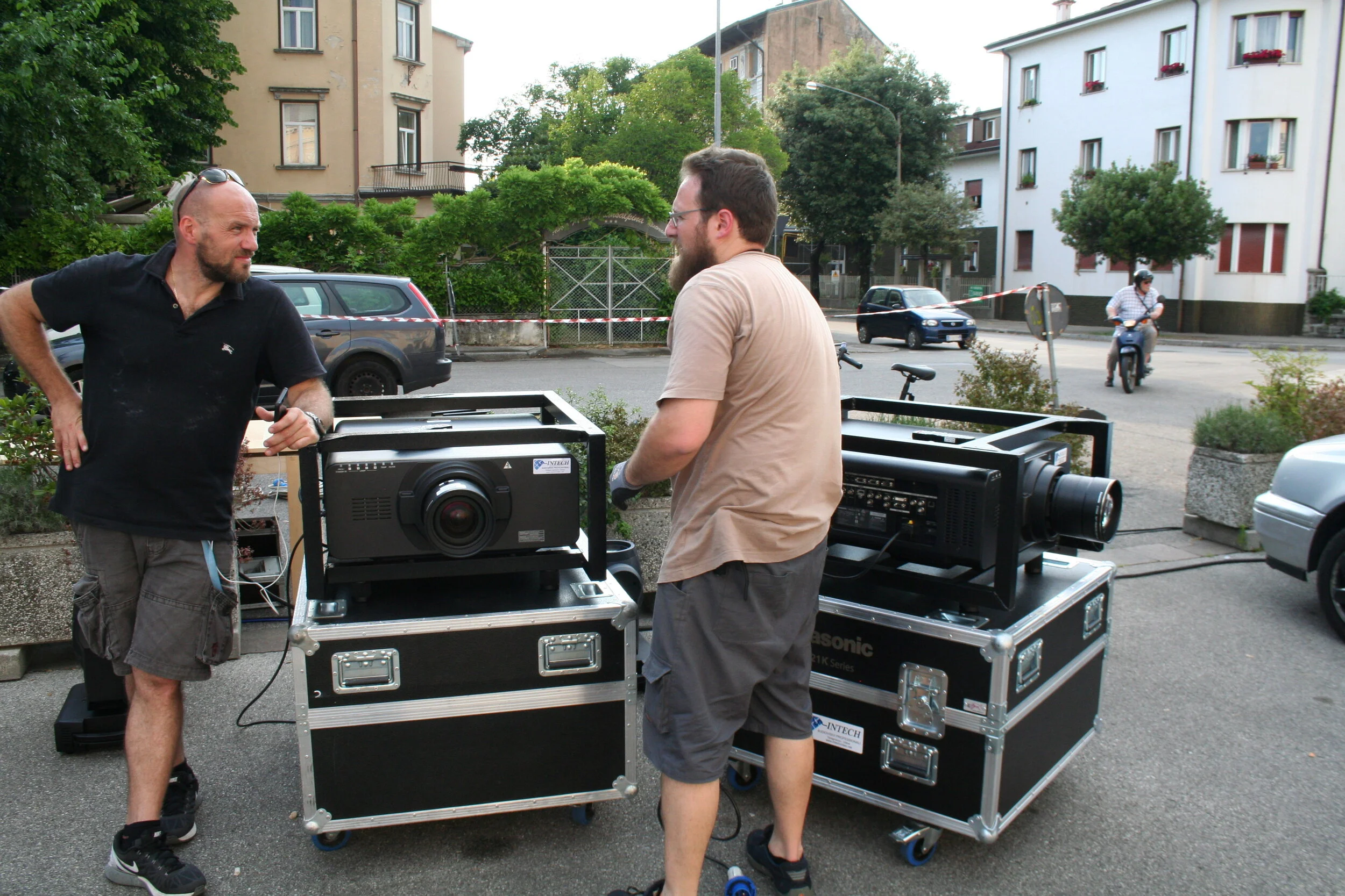 Video mapping Gorizia proiettori outdoor