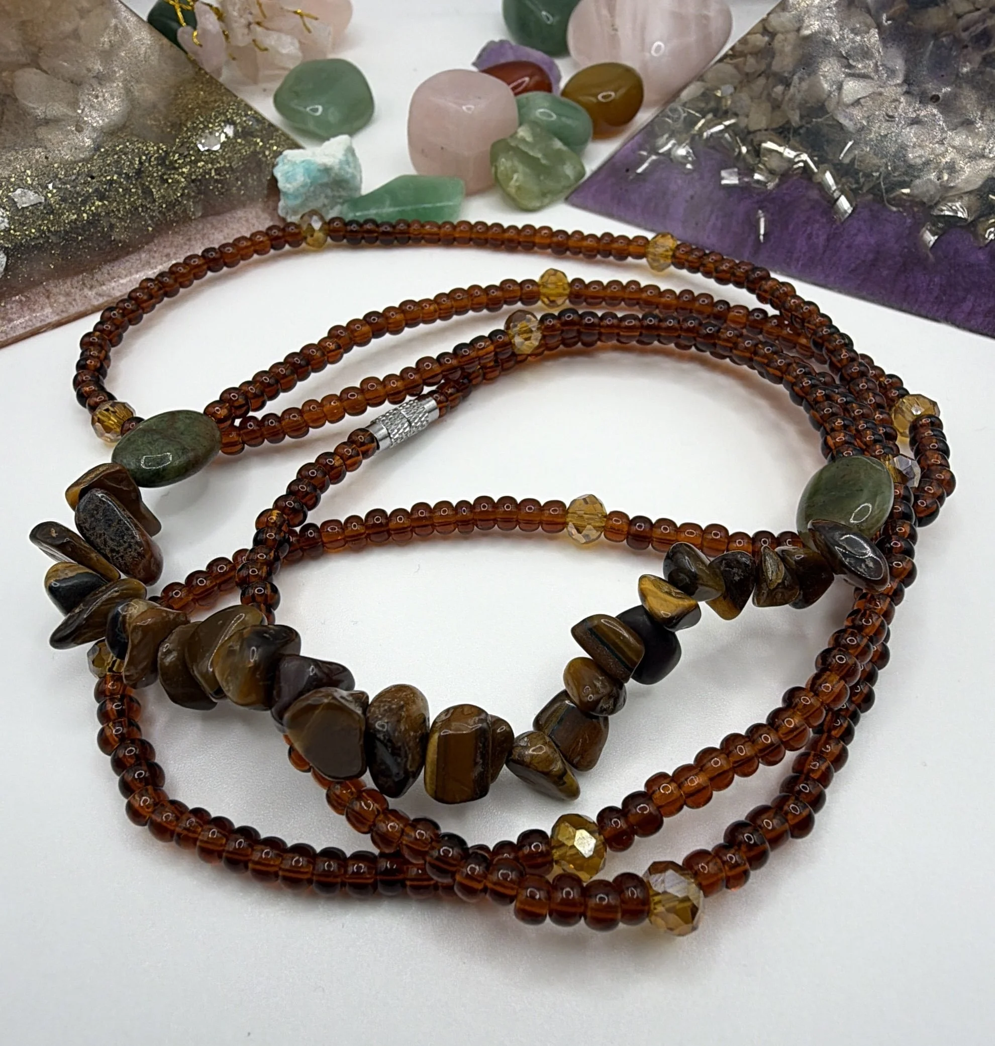 Tigers Eye & African Jade #134