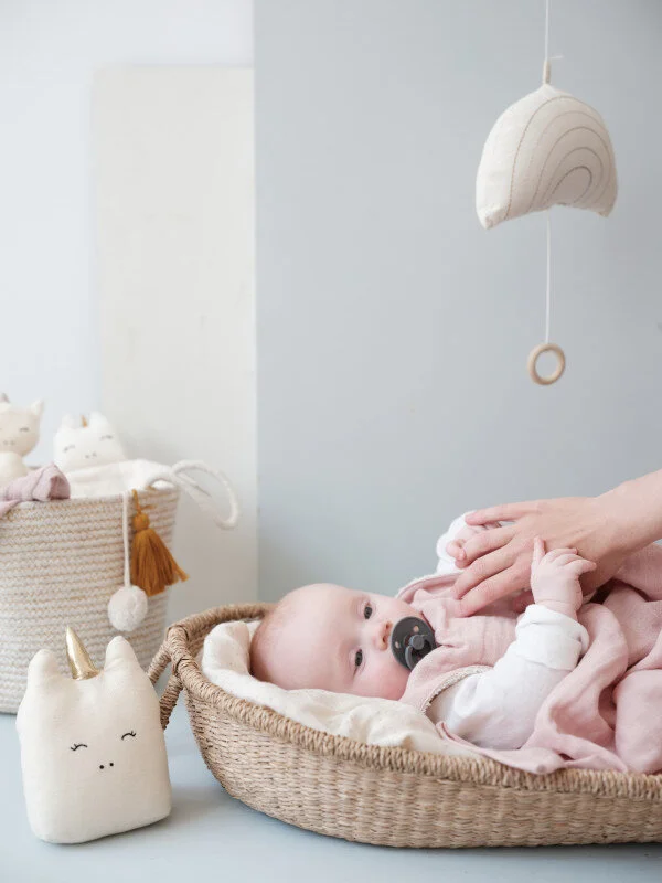 Lot De 2 Maxi Langes Bebe Vieux Rose En Coton Bio Fabelab Coco And Mama