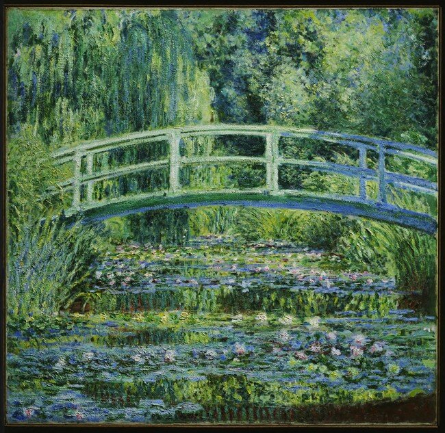 "Water Lilies and Japanese Bridge"