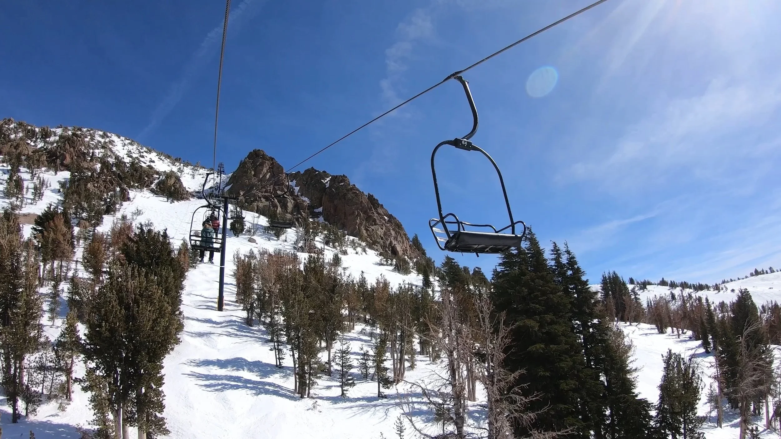 A double Yan chairlift on Yan's backside.