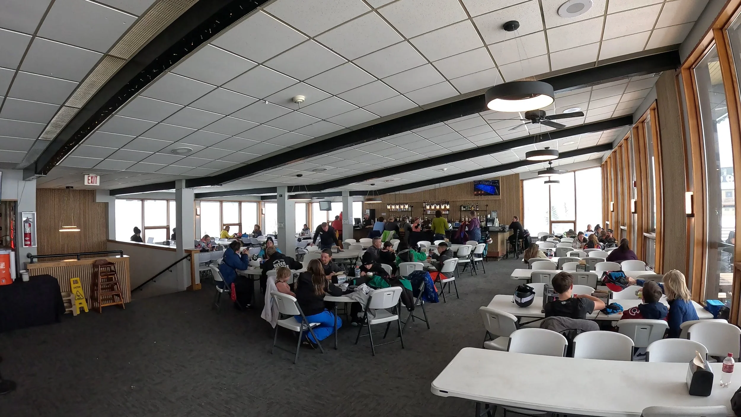 Powderhorn ski resort base lodge interior.