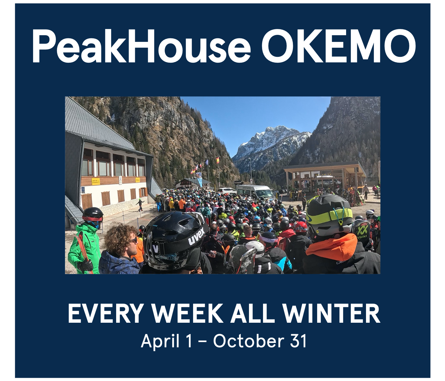A PeakHouse Okemo advertisement.