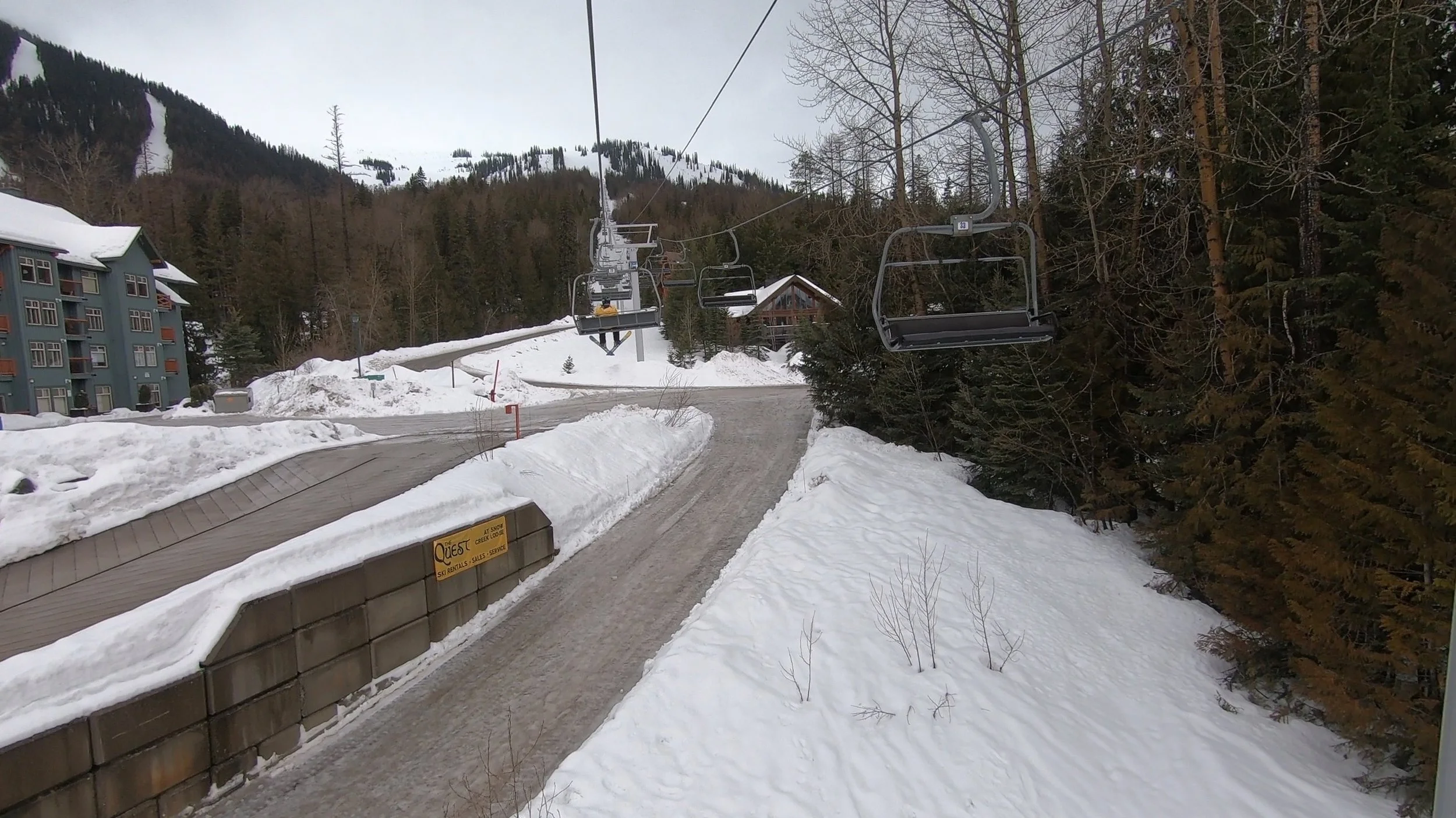 A ride up the Elk chair at Fernie ski resort.