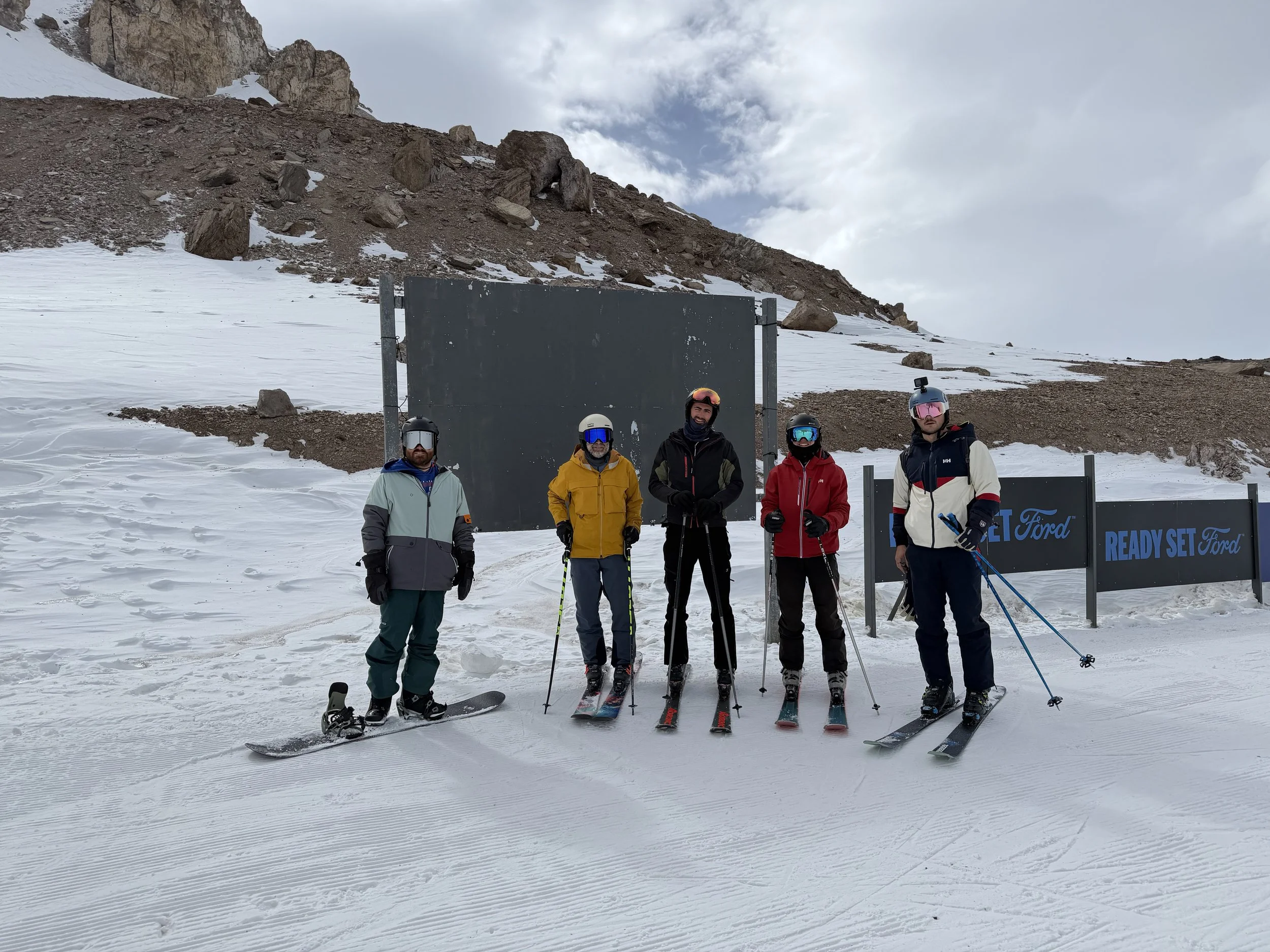 A missing trail map marking at La Parva ski resort in Chile.