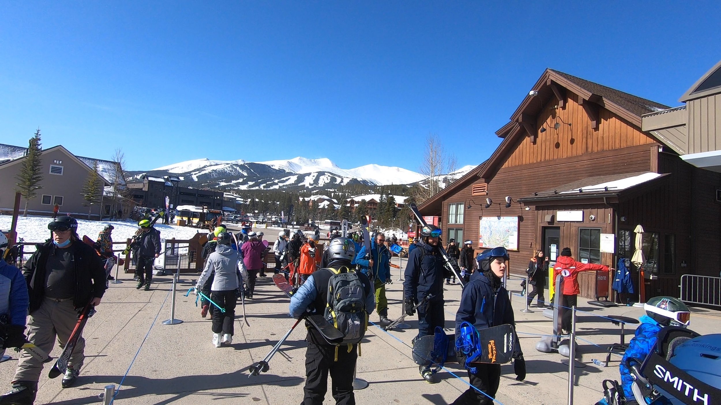 The Breckenridge ski resort viewed from the town.