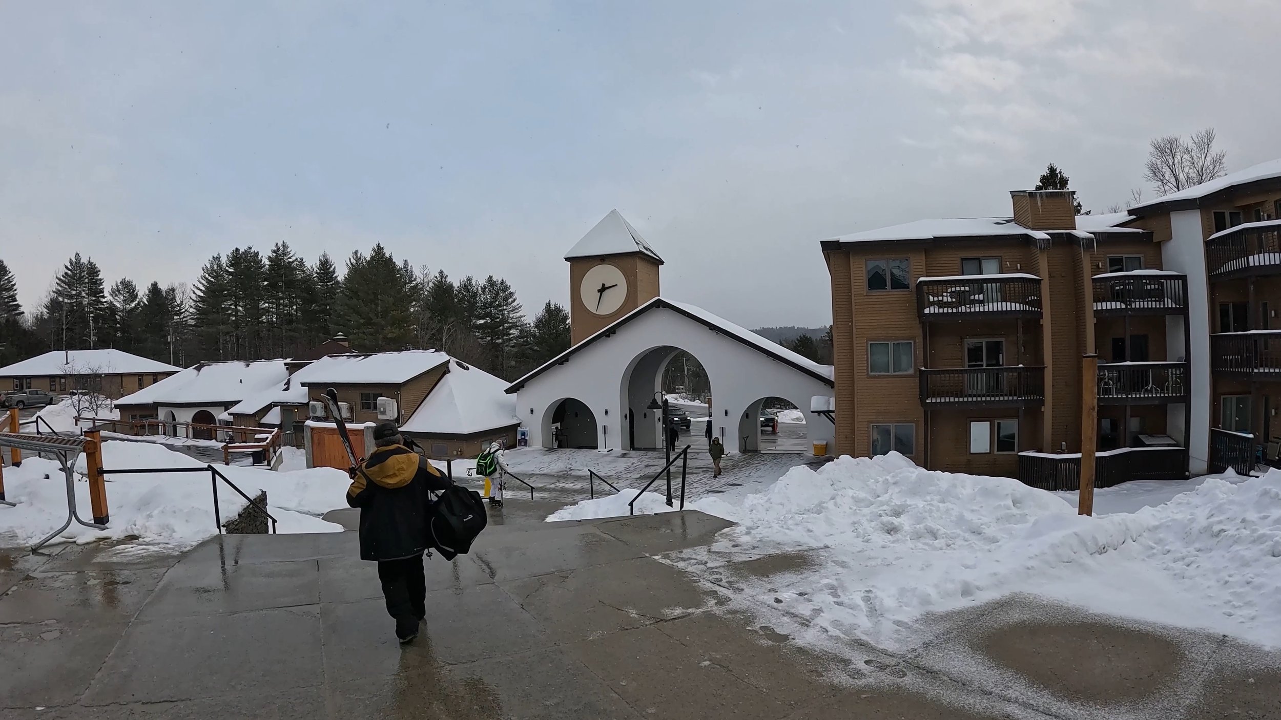 The legendary Clock Tower at Okemo ski resort.